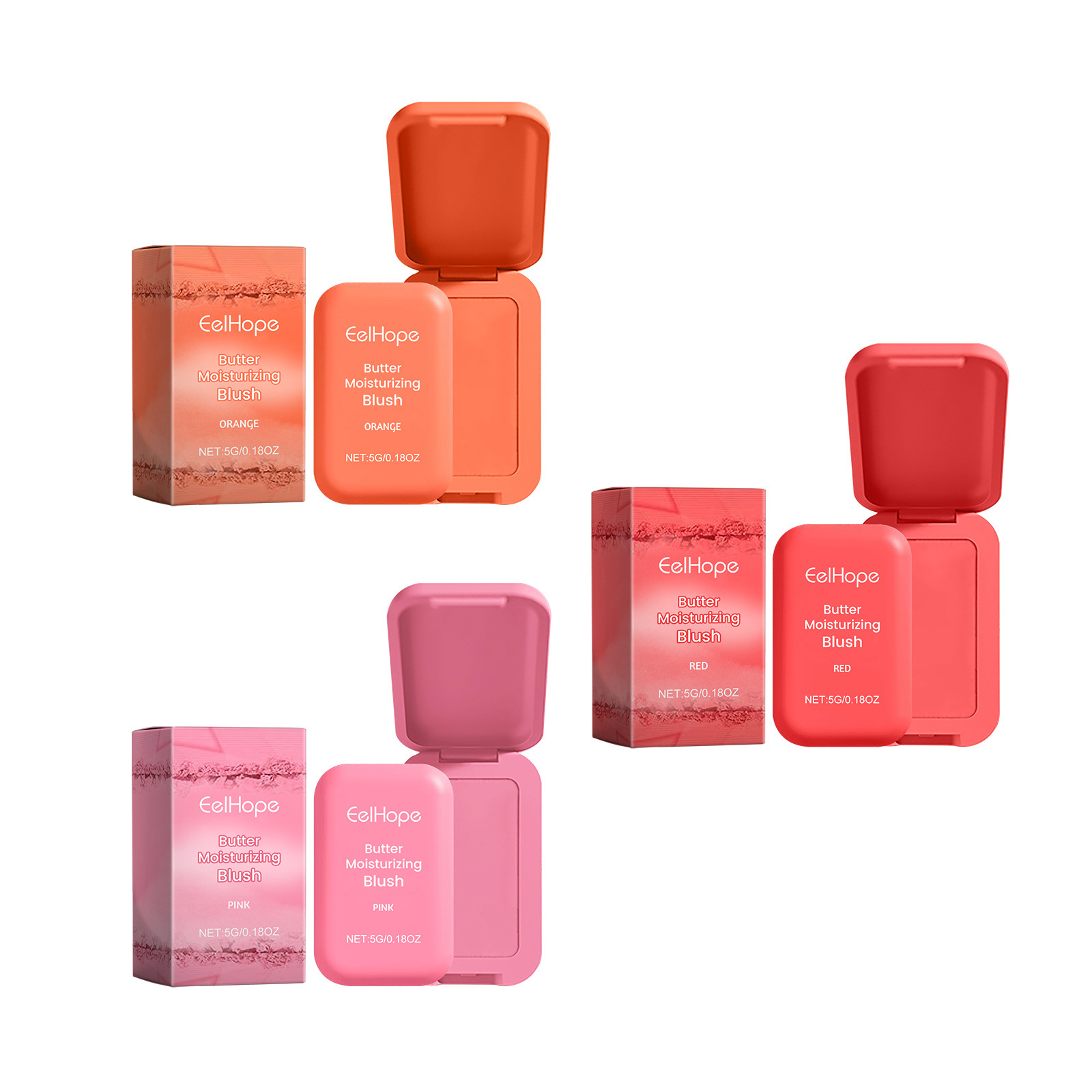 EELHOPE Butter Moisturizing Blush, nude makeup brightening, Contouring, Swelling Color, long-lasting matte Blush, Contouring makeup Item Picture