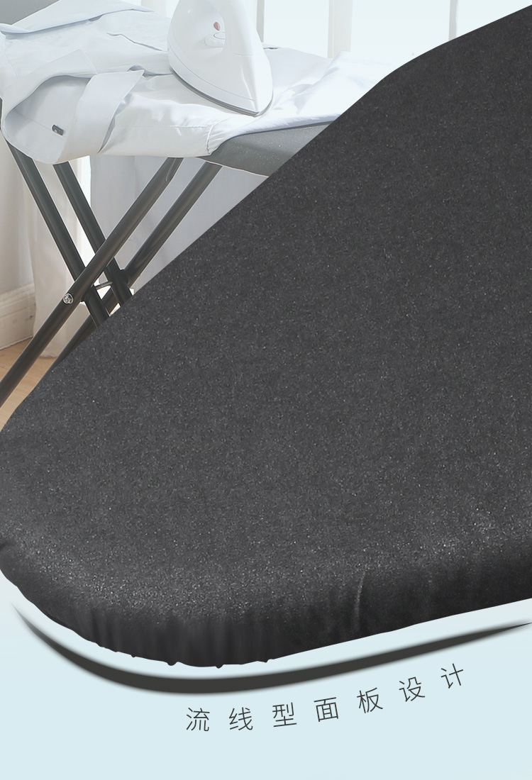 Black folding ironing board, household standing ironing board, ironing pad plate, ironing board, clothes ironing board pic 9