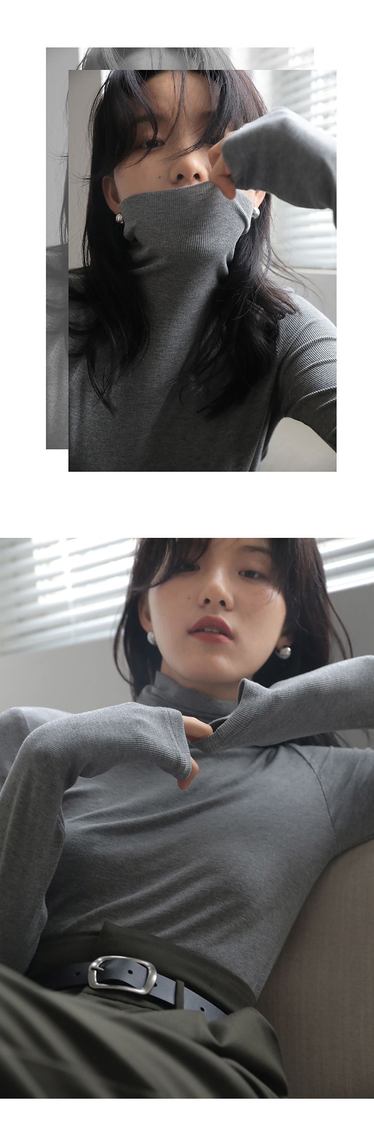 1313内搭王 加绒款七色堆堆高领弹力打底衫女秋季黑咖杏色长袖T恤详情22