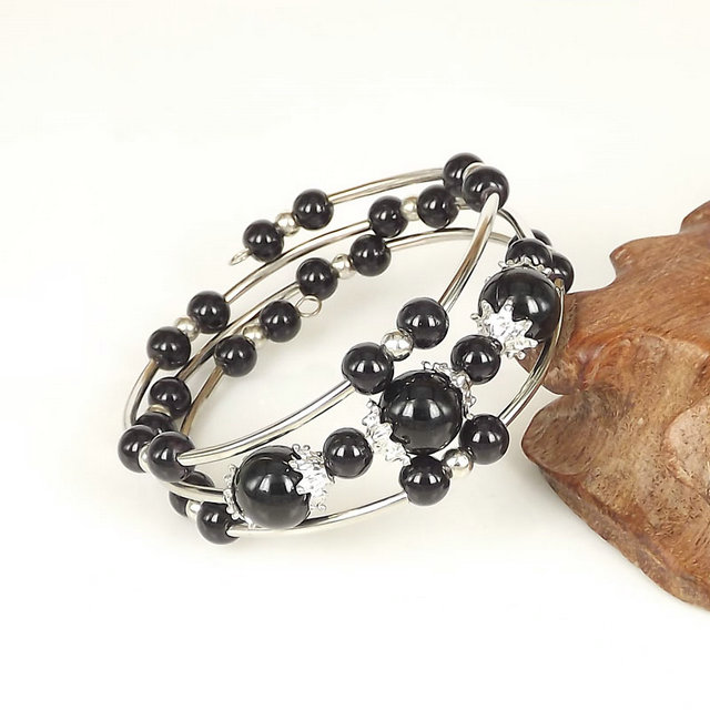 民族风云南西藏尼泊尔复古饰品手镯藏饰彩珠多层手链K811详情5