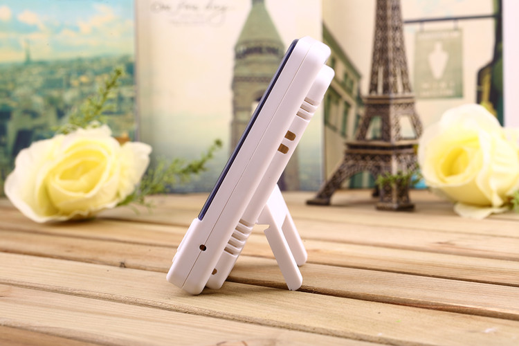 Factory direct supply of HTC-1 indoor electronic thermometer alarm clock, creative home large-screen temperature and humidity meter gift pic 17