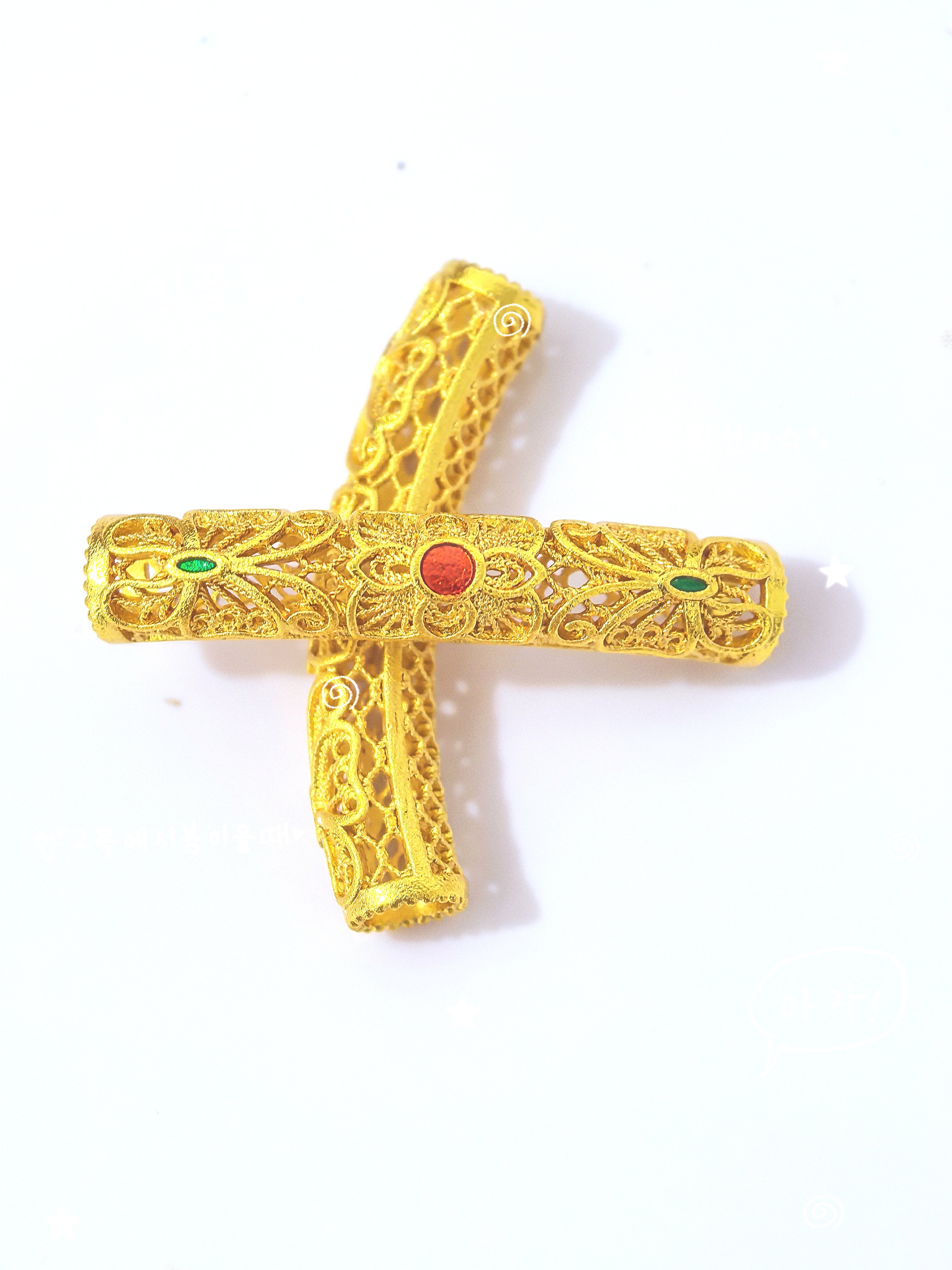 DIY new Chinese-style exquisite and light luxury small accessories with electroplated sand gold inlaid corundum hollowed-out small flower elbow pipe fittings pic 5