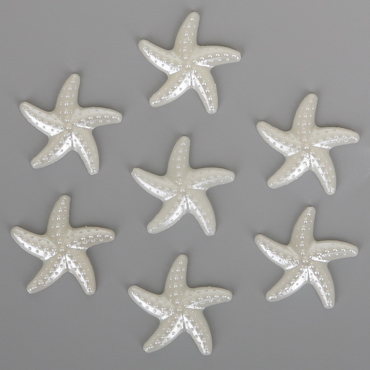 100 diy ABS pearl bow five-pointed star heart-shaped patch hair accessories pic 3