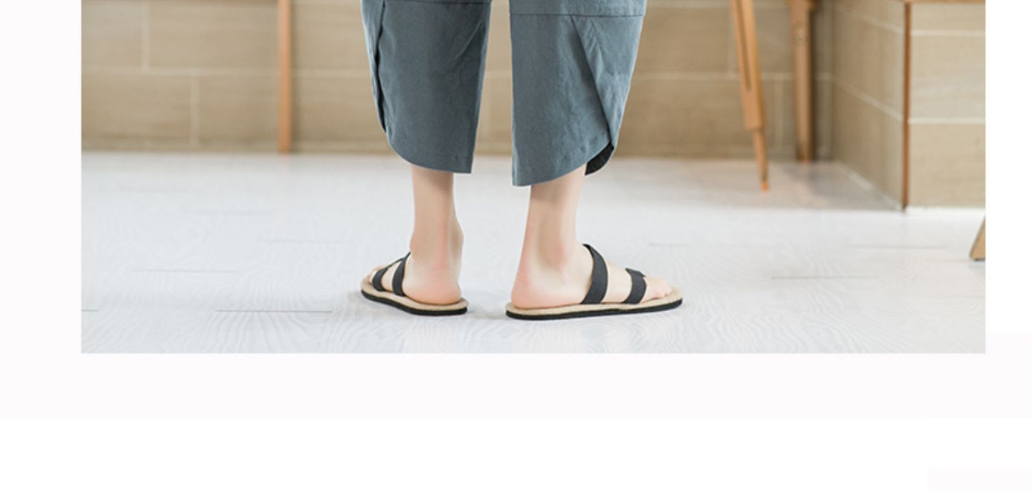 Aliexpress 2022 Summer New Style Chinese style simple solid color seven-inch wide-leg pants for men, beach pants, casual pants for men pic 20