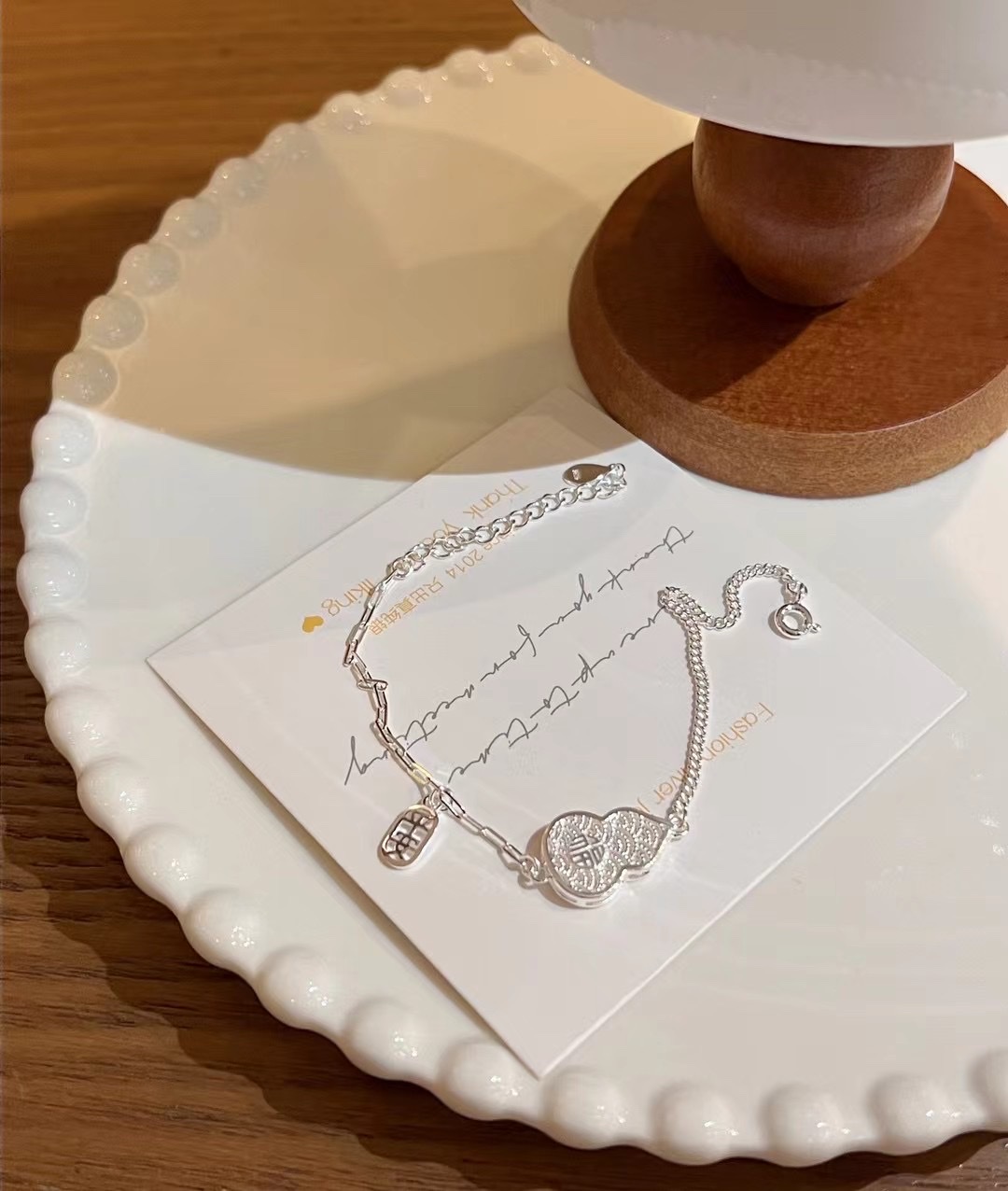 925银纯银手串手链 独特首饰 简约时尚 个性饰品 现货款银色