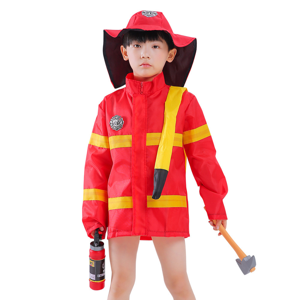 儿童职业体验装 消防员主题表演服 玩具故事角色扮演服装 童年梦想实现