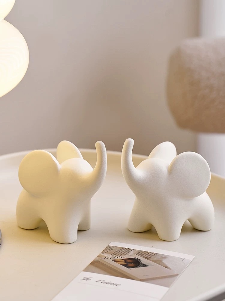 精致陶瓷摆件 现代简约艺术品 客厅装饰品 创意家居摆设礼品白底实物图