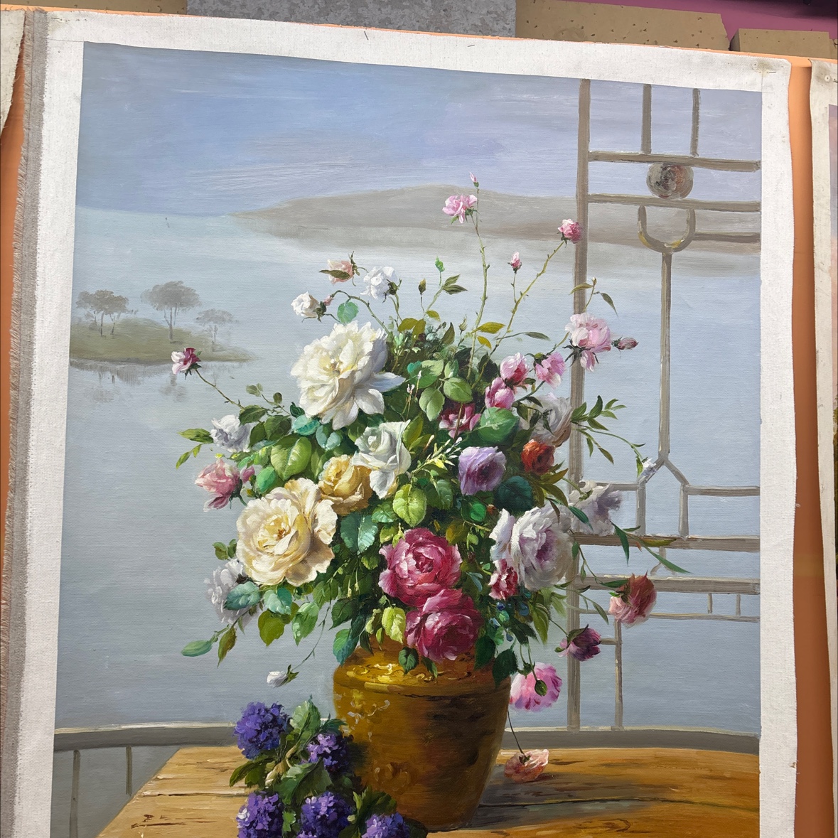 手工精品油画 90*120厘米大尺寸 艺术家原创 现代简约风格 客厅装饰画 墙壁挂画