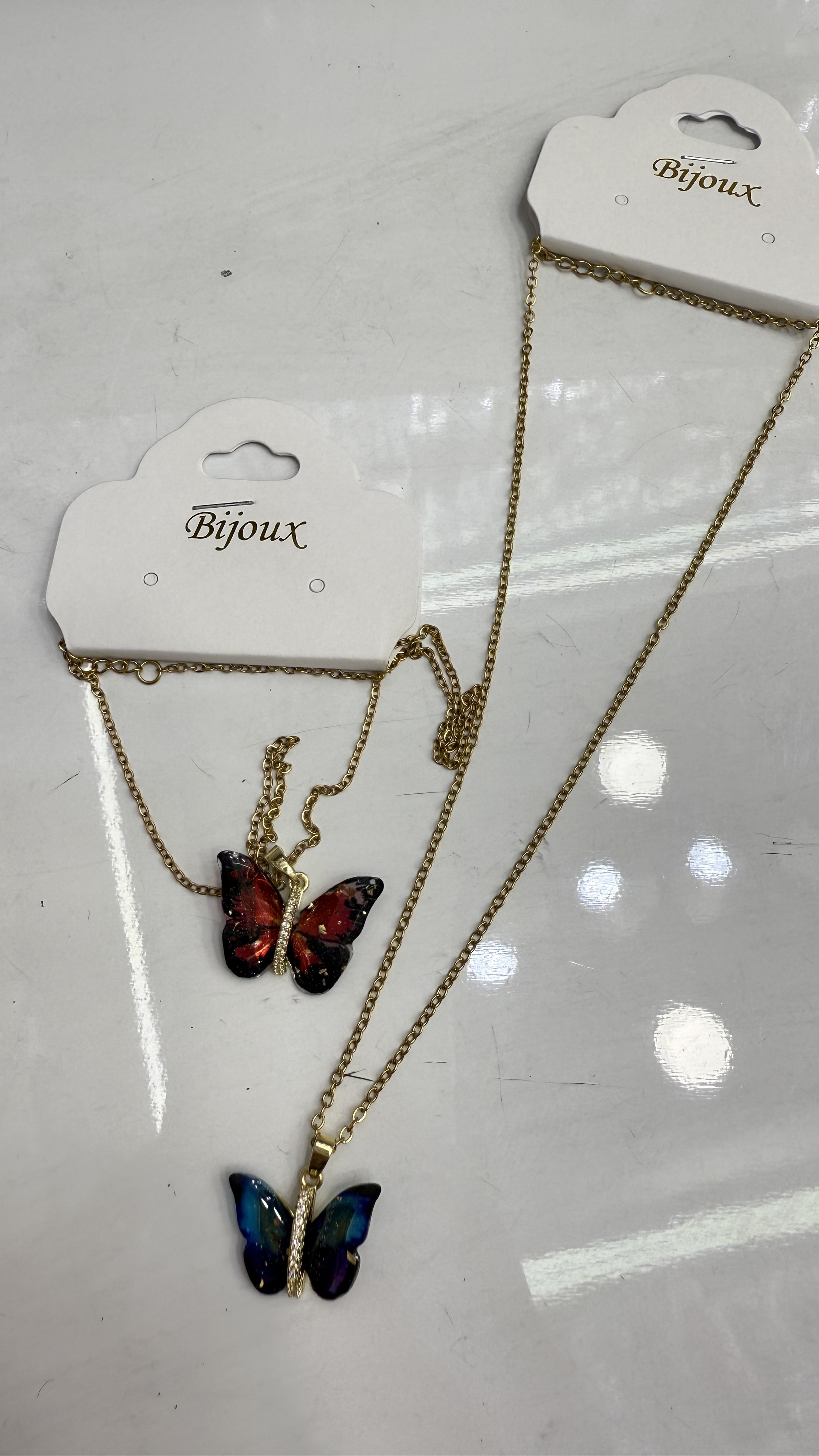 时尚简约金属项链女潮流百搭个性饰品配饰礼物送女友学生蝴蝶款长款短款项链