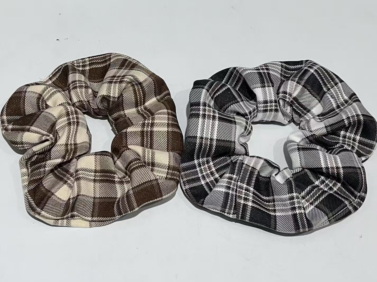 格纹发圈时尚百搭弹性发饰发绳头饰学生韩版简约女生发夹女款