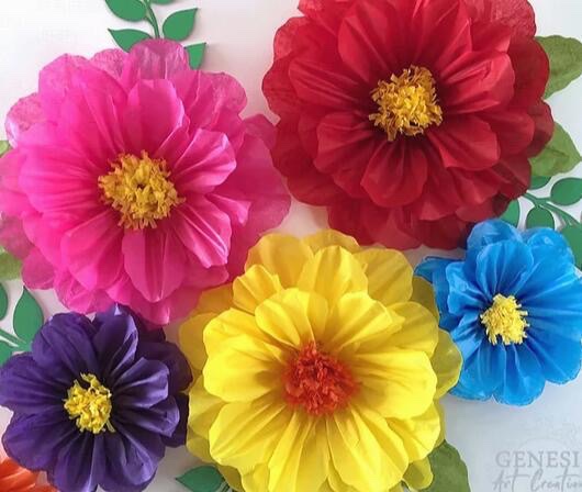 Daisy multi-layer paper flower hanging ornaments, hand-decorated for festivals, wedding background walls, creative display items, and decorative items details Picture