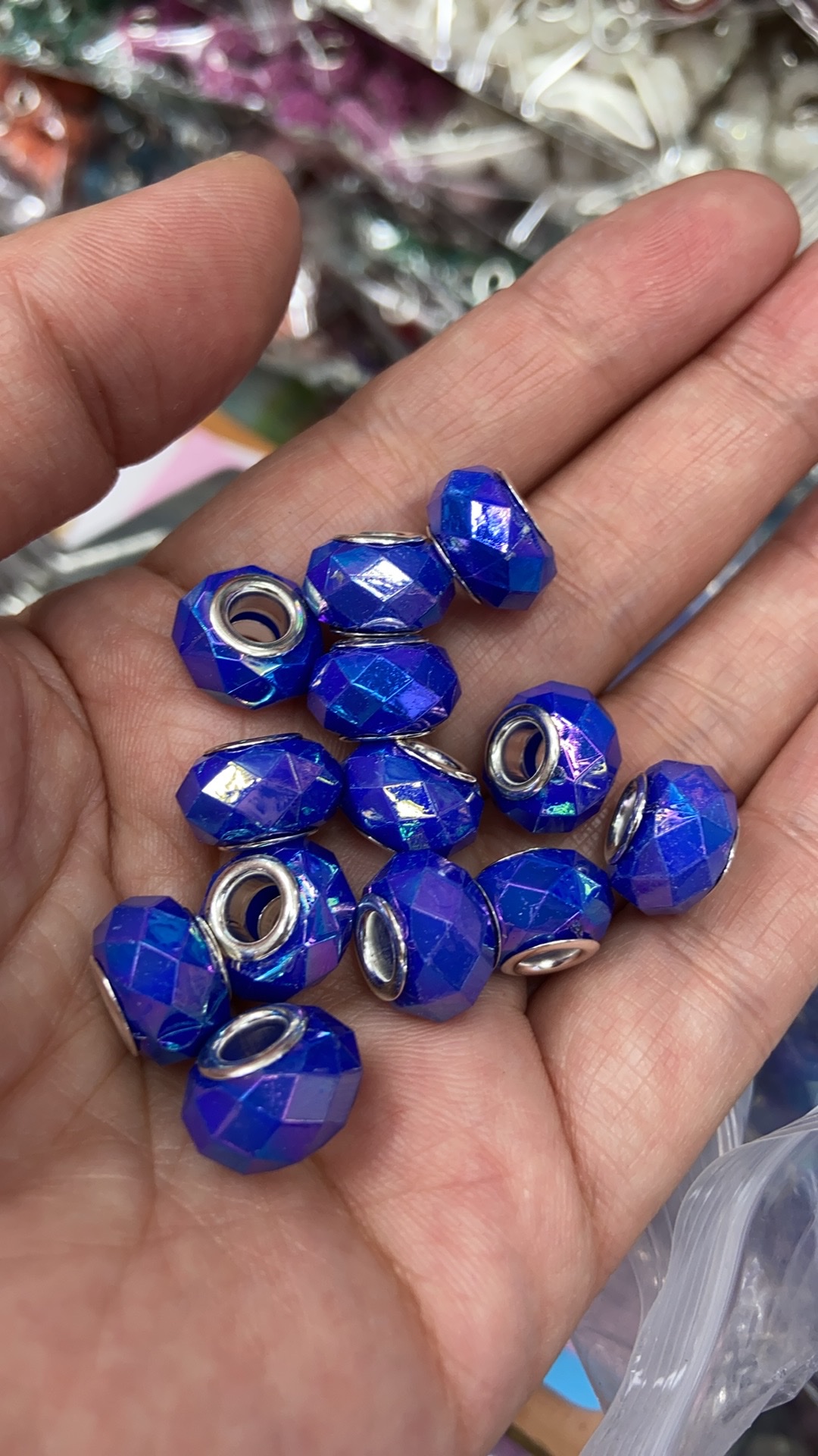 Gemstone necklace, natural colored crystal pendant, fashionable and simple women's gift accessory, jewelry accessory