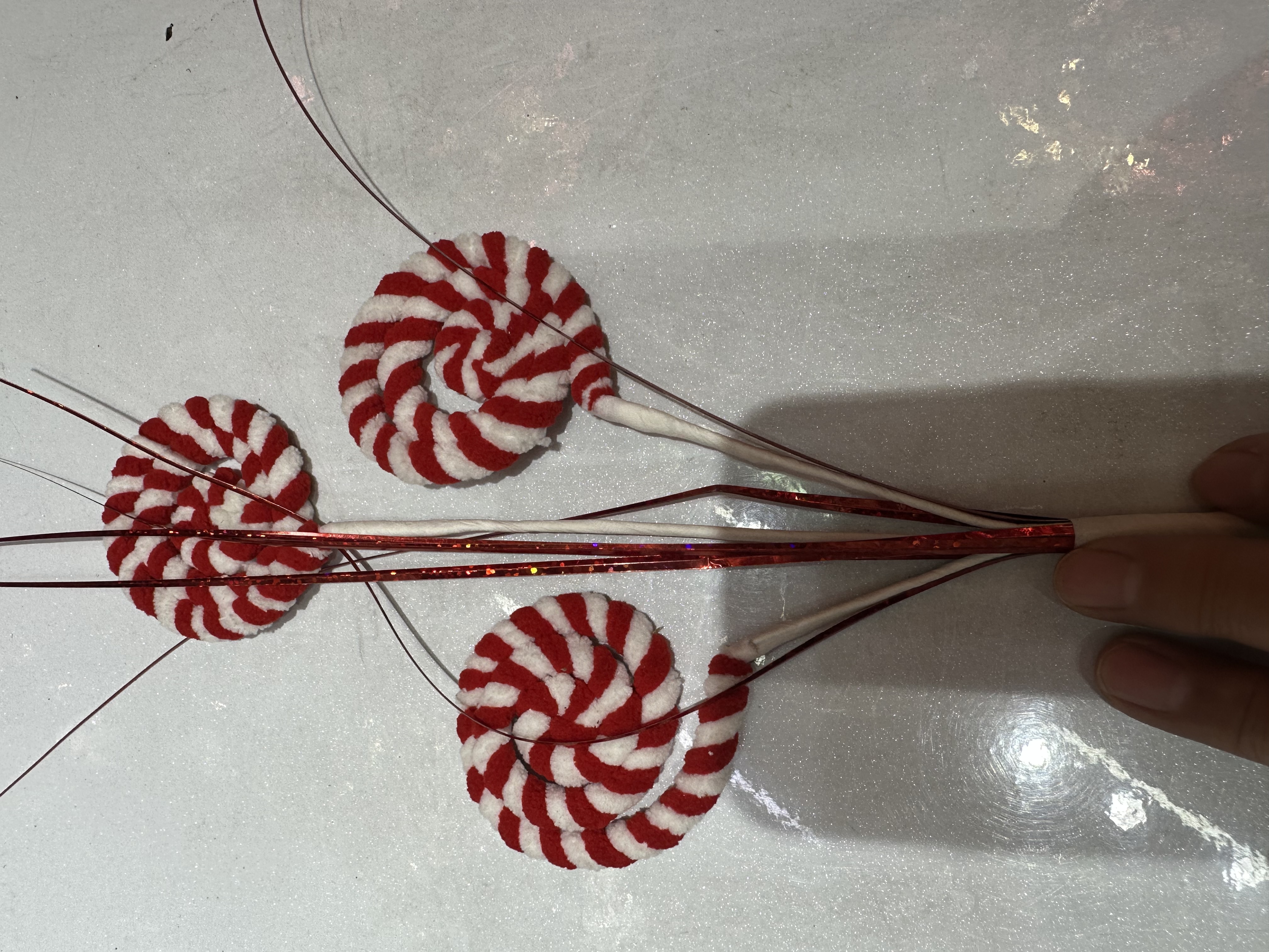 圣诞节糖果装饰插支圣诞用花节日氛围布置装饰品礼品摆件