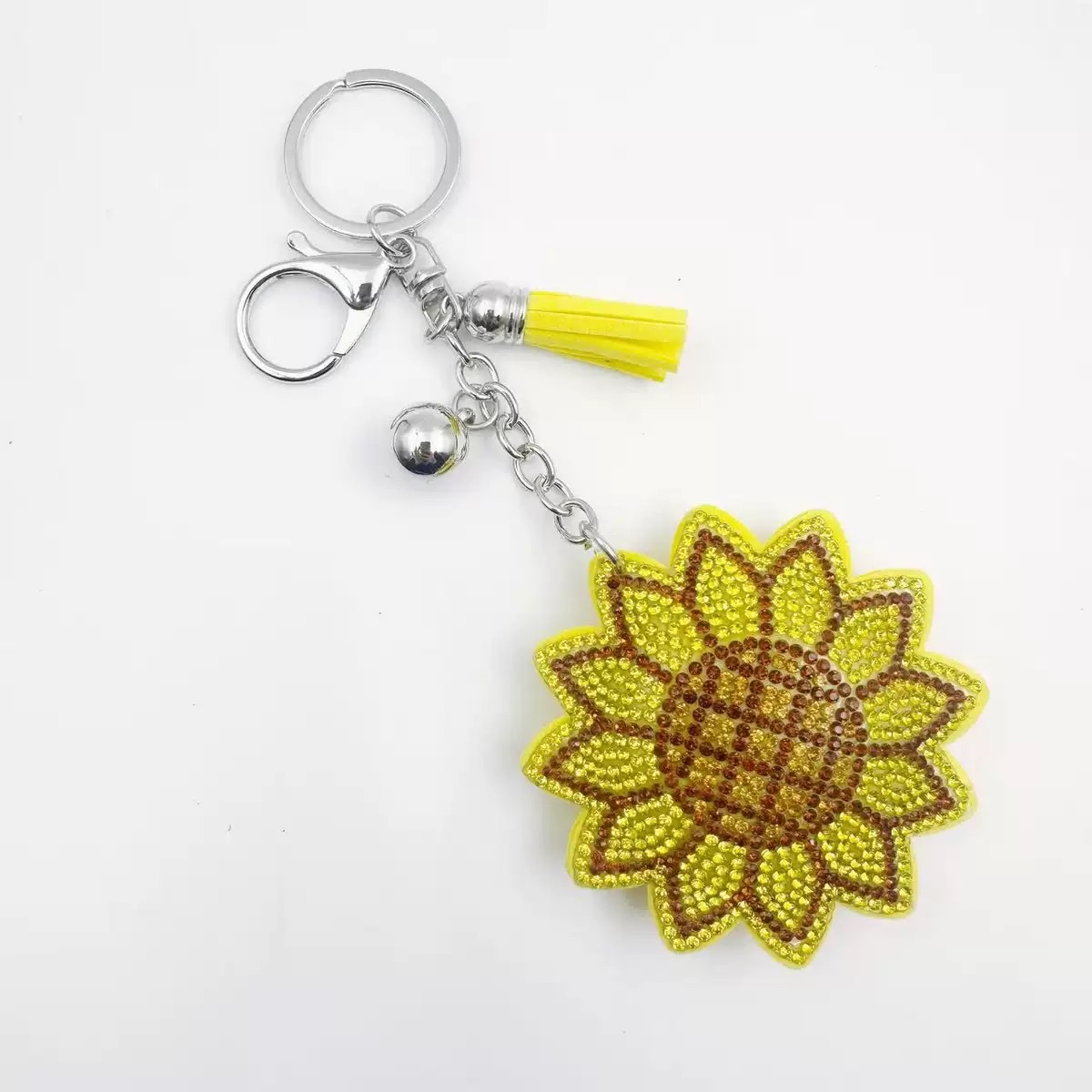 山茶花烫钻包包挂件新款创意小香风钥匙扣时尚装饰挂饰图案设计烫钻产品图