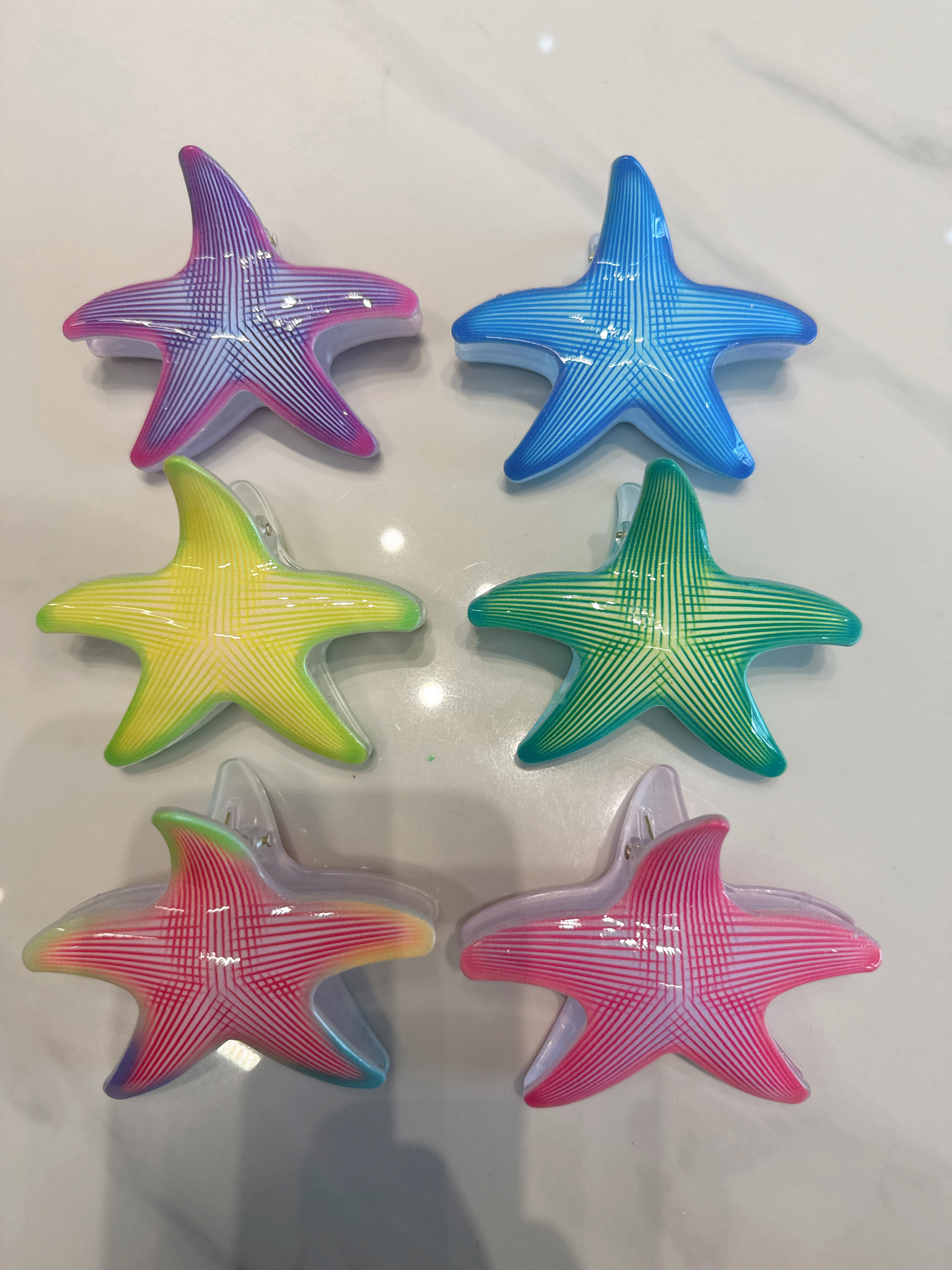 海星发抓，抓夹，海洋主题益智早教玩偶 仿真造型柔软安全爪子头饰品