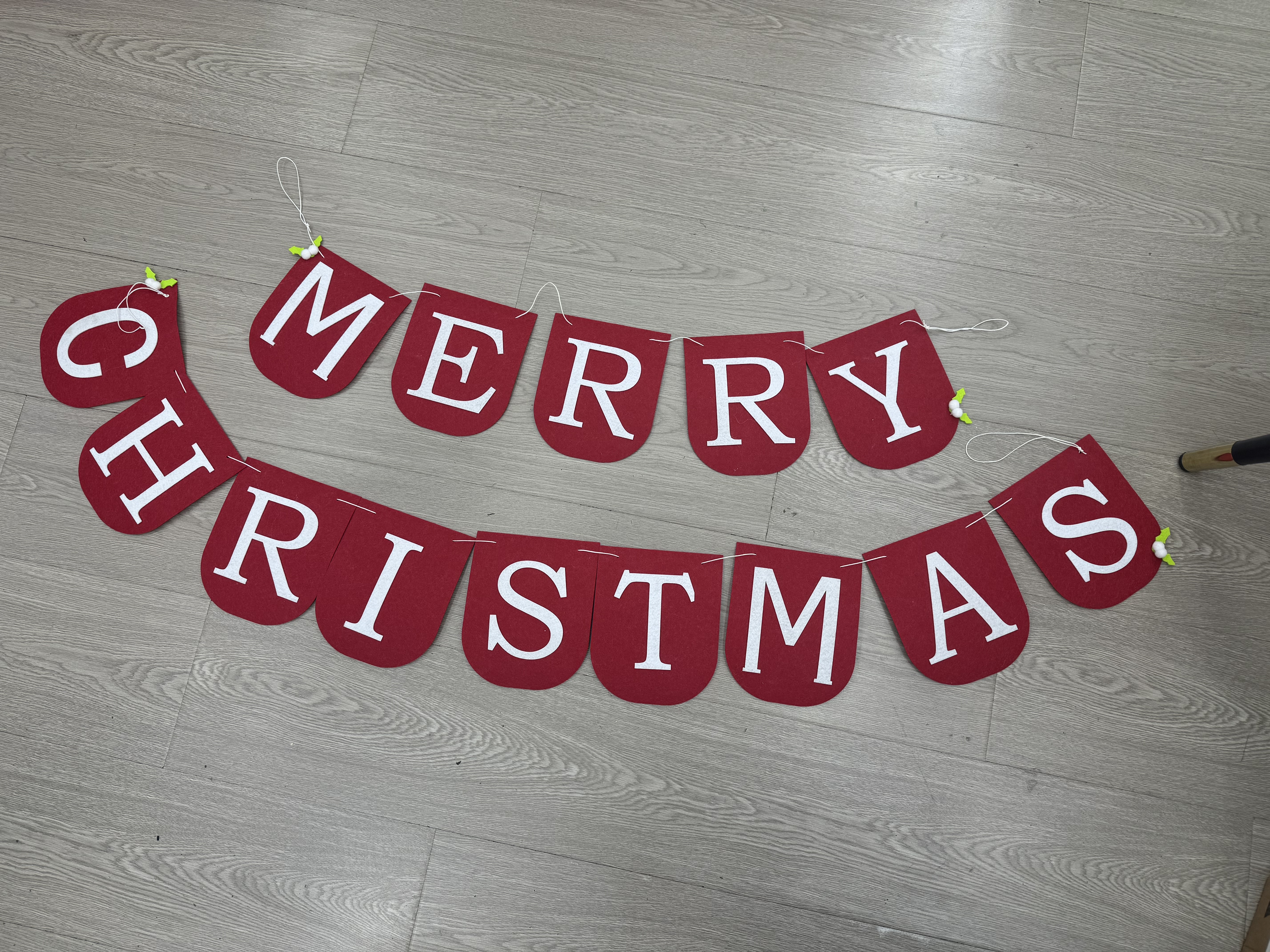 圣诞装饰字母立体雪花字母圣诞树字母装饰贴纸