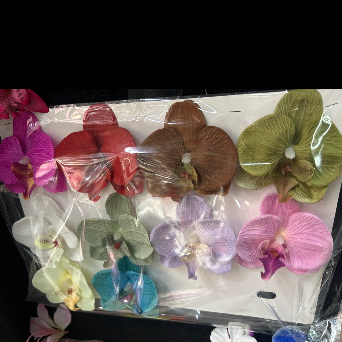 高考仿真花小花头簪花装饰花永生花礼盒针织花