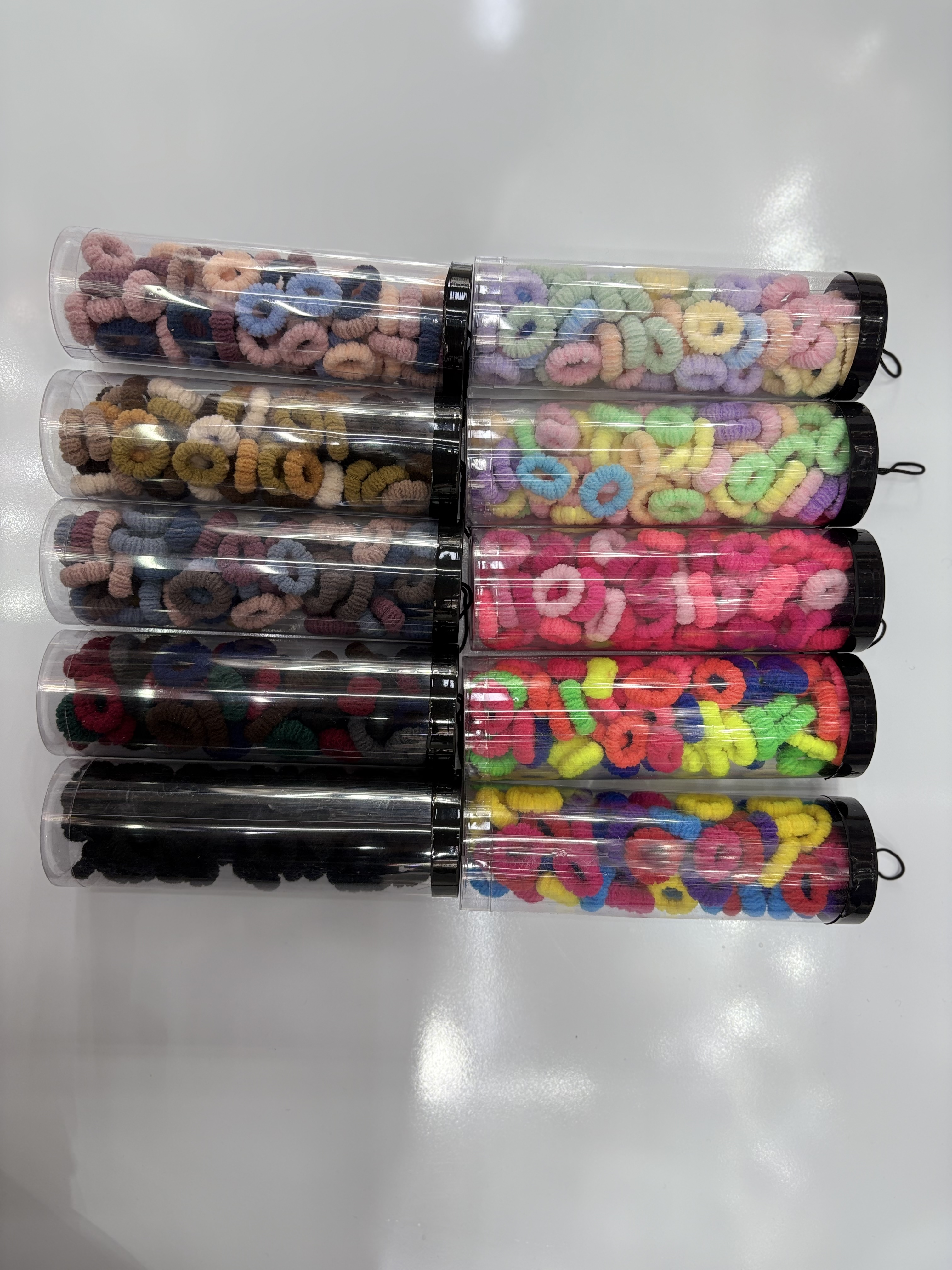 Children's cute popcorn towel hoop hair tie, hair tie, girls' fashionable hair accessory, 70 buckets, high elasticity, high appearance level hair tie Item Picture