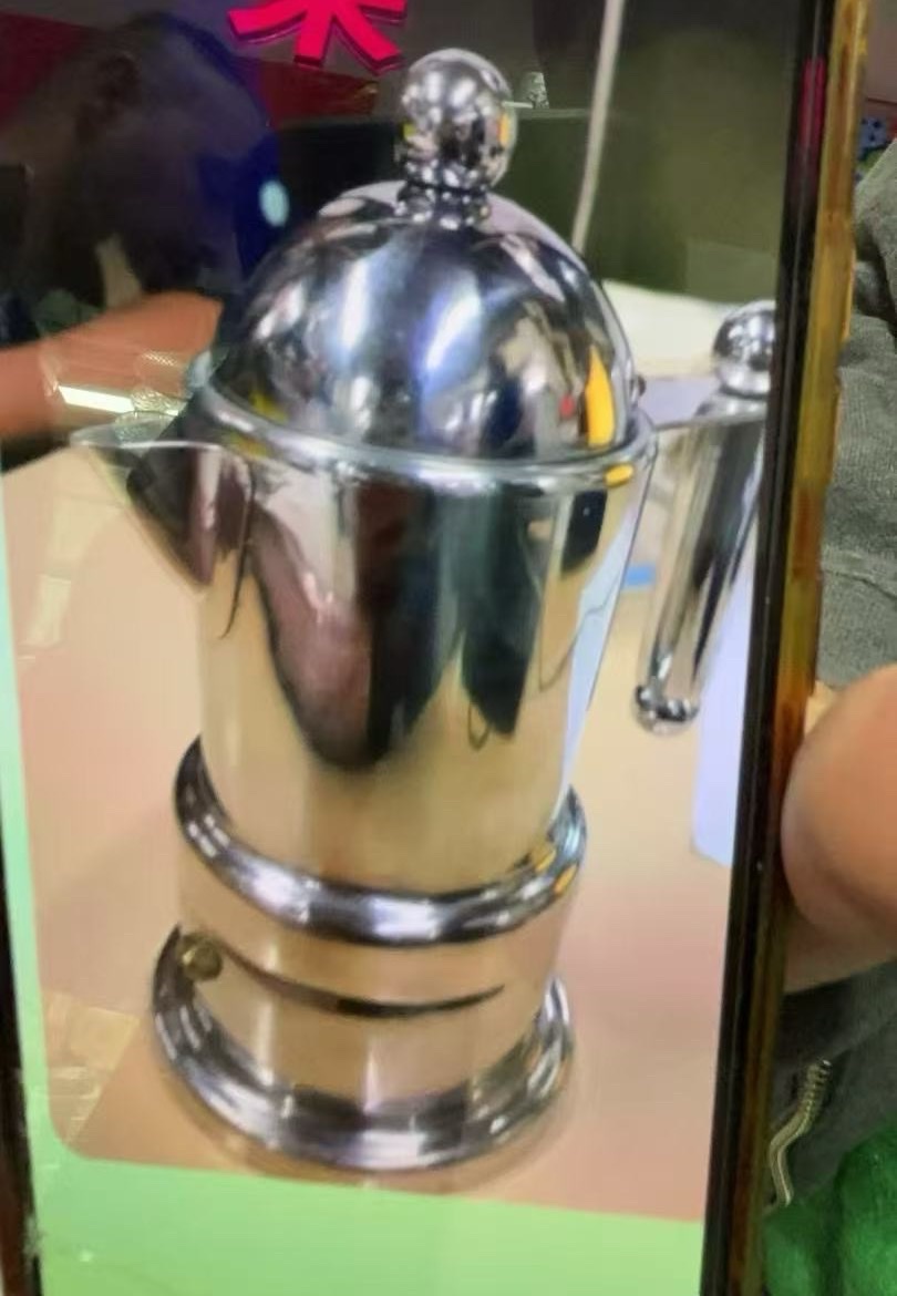带电摩卡壶家用电动咖啡壶1200ml 简约款 一键操作