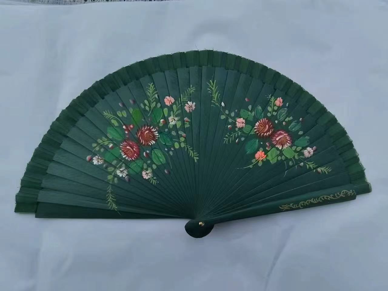 便携竹制折扇夏日清凉防紫外线办公休闲扇子