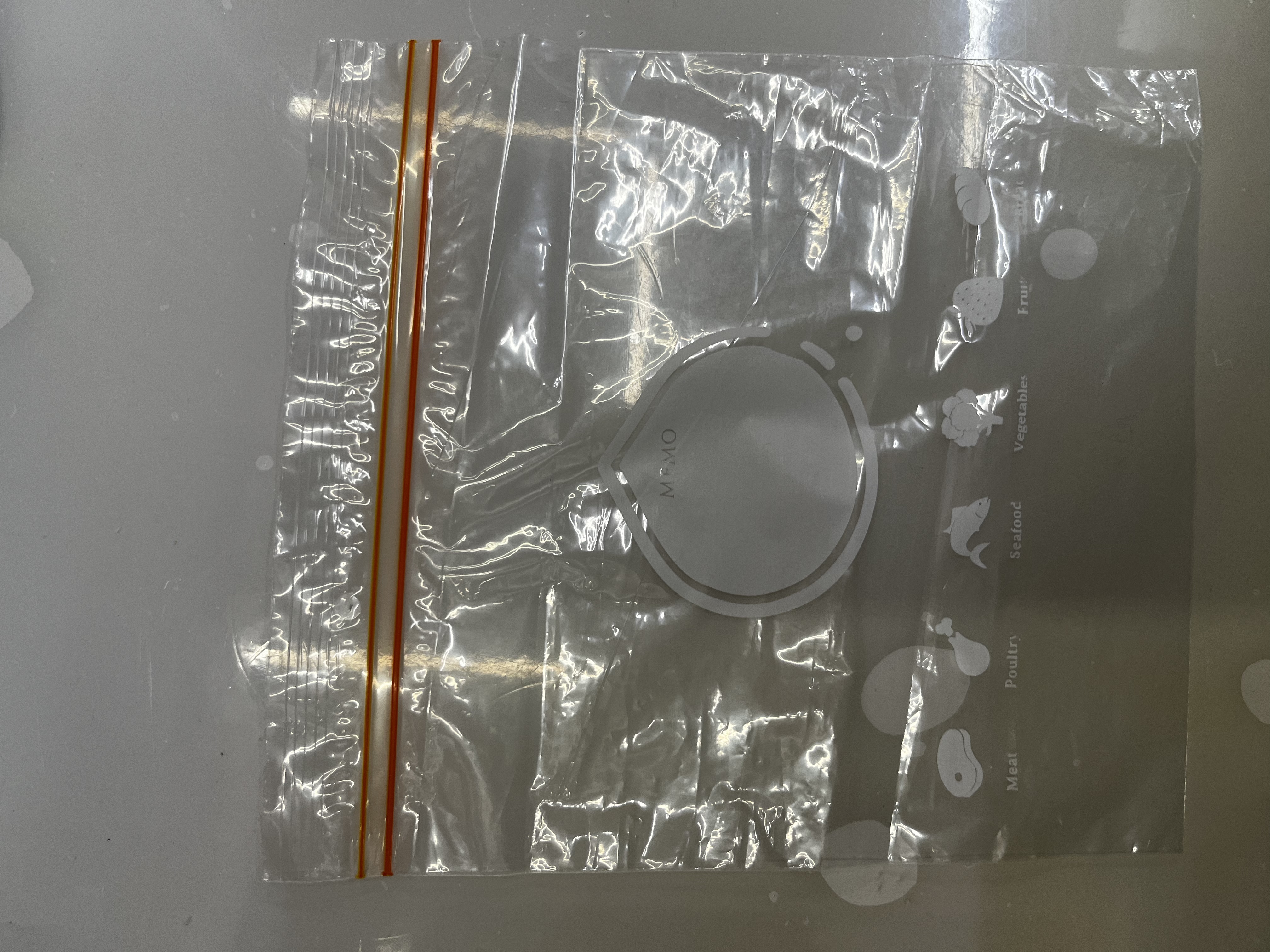 Double-bone food bags, fresh-keeping sealed bags, large-capacity household packaging, reusable