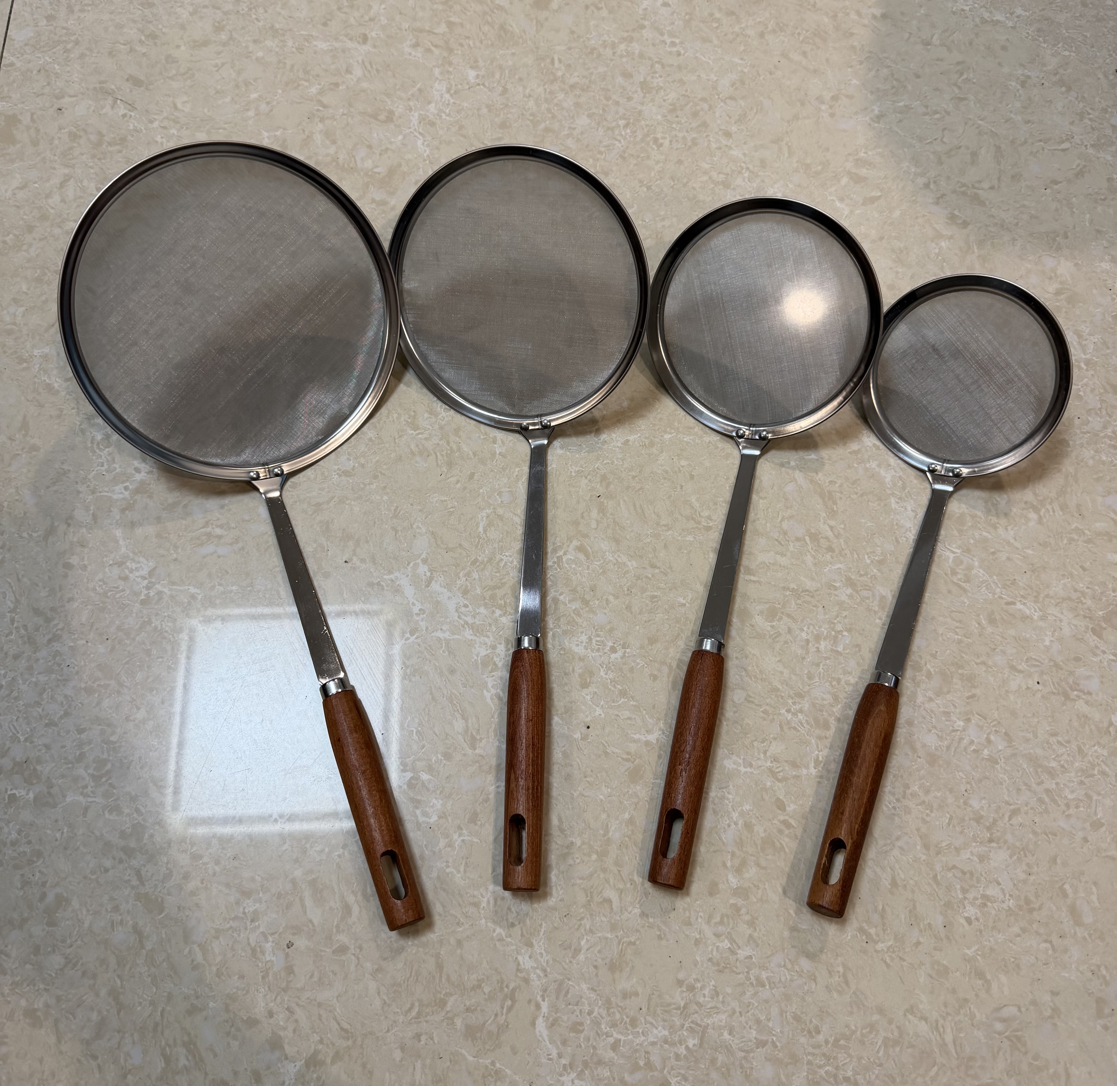 木柄线漏过滤茶漏180g不锈钢茶具家用泡茶神器