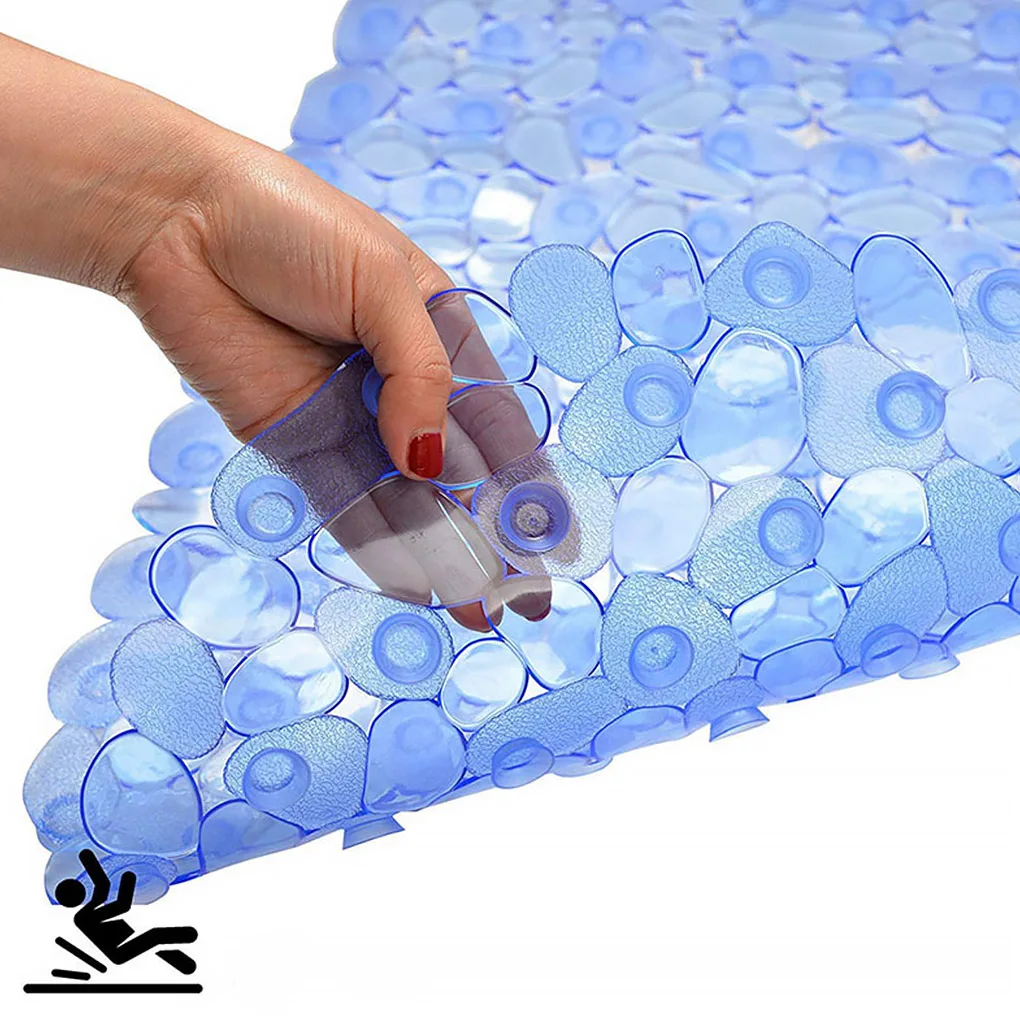 浴室防滑地垫PVC加厚卵石防滑淋浴浴脚垫透明防滑吸杯垫详情12