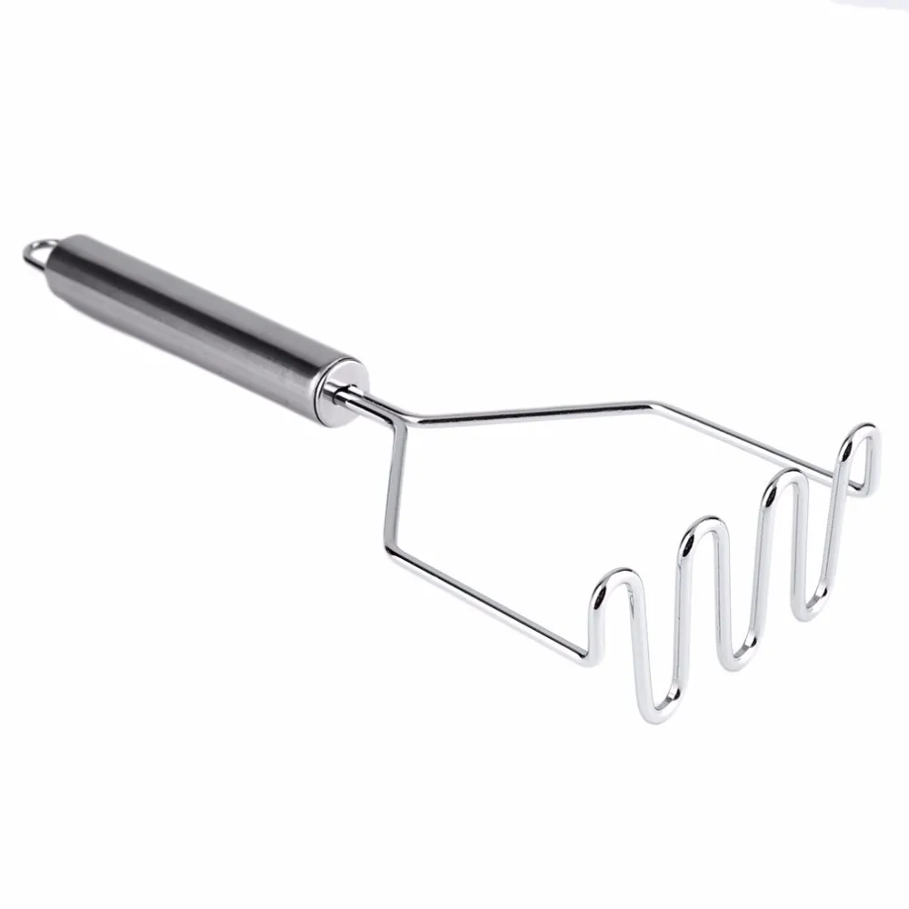 Potato press, stainless steel potato puree mashing tool, mashed potato press, baby mash, complementary food pic 5