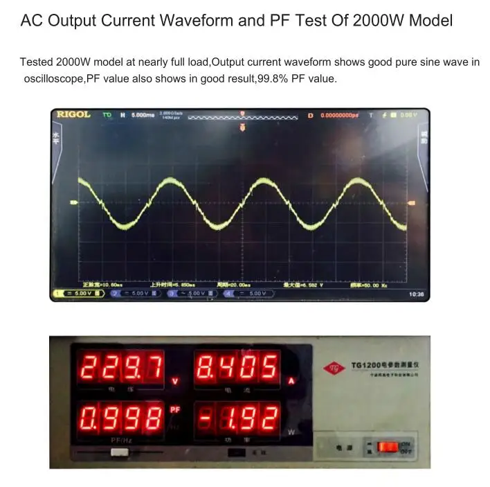 Solar high-frequency pure sine wave grid-connected inverter 2000W220V with WIFI/ anti-reverse current device transformer pic 11
