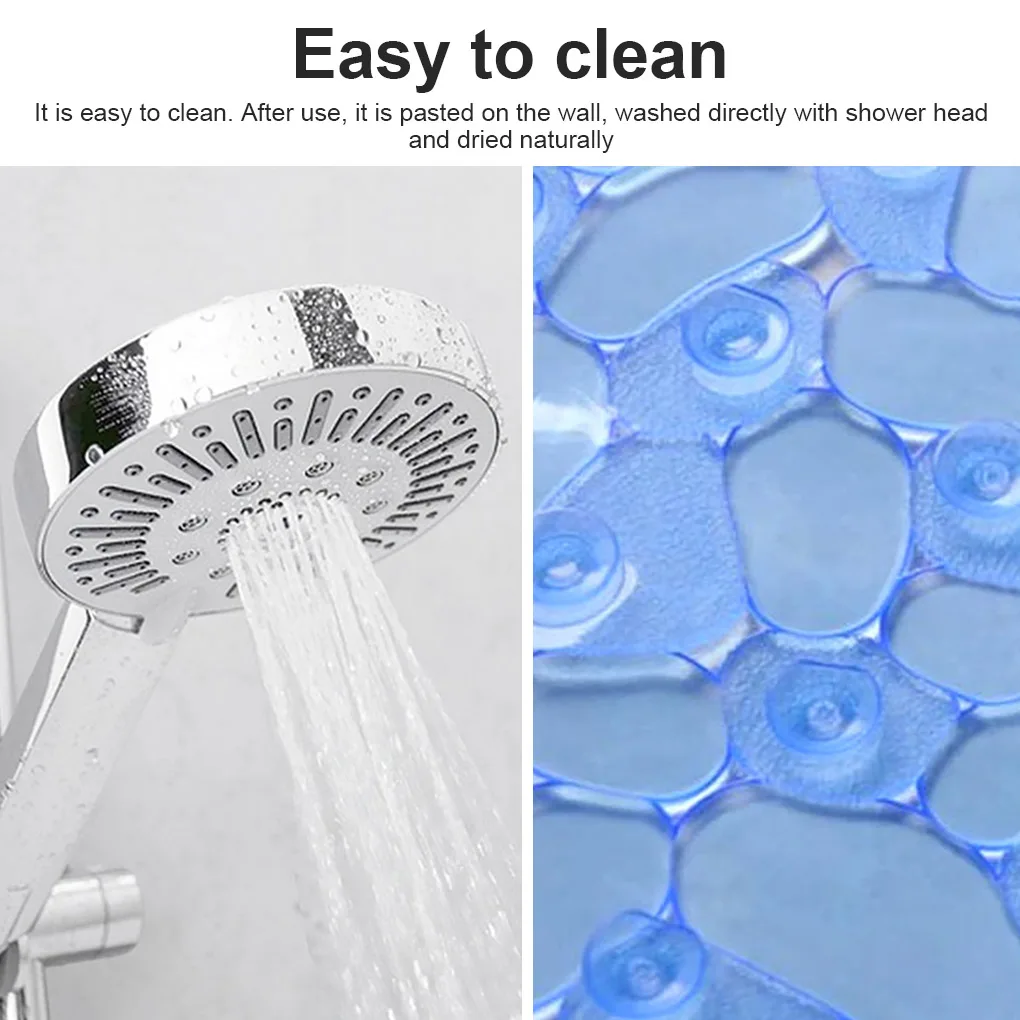 浴室防滑地垫PVC加厚卵石防滑淋浴浴脚垫透明防滑吸杯垫详情9
