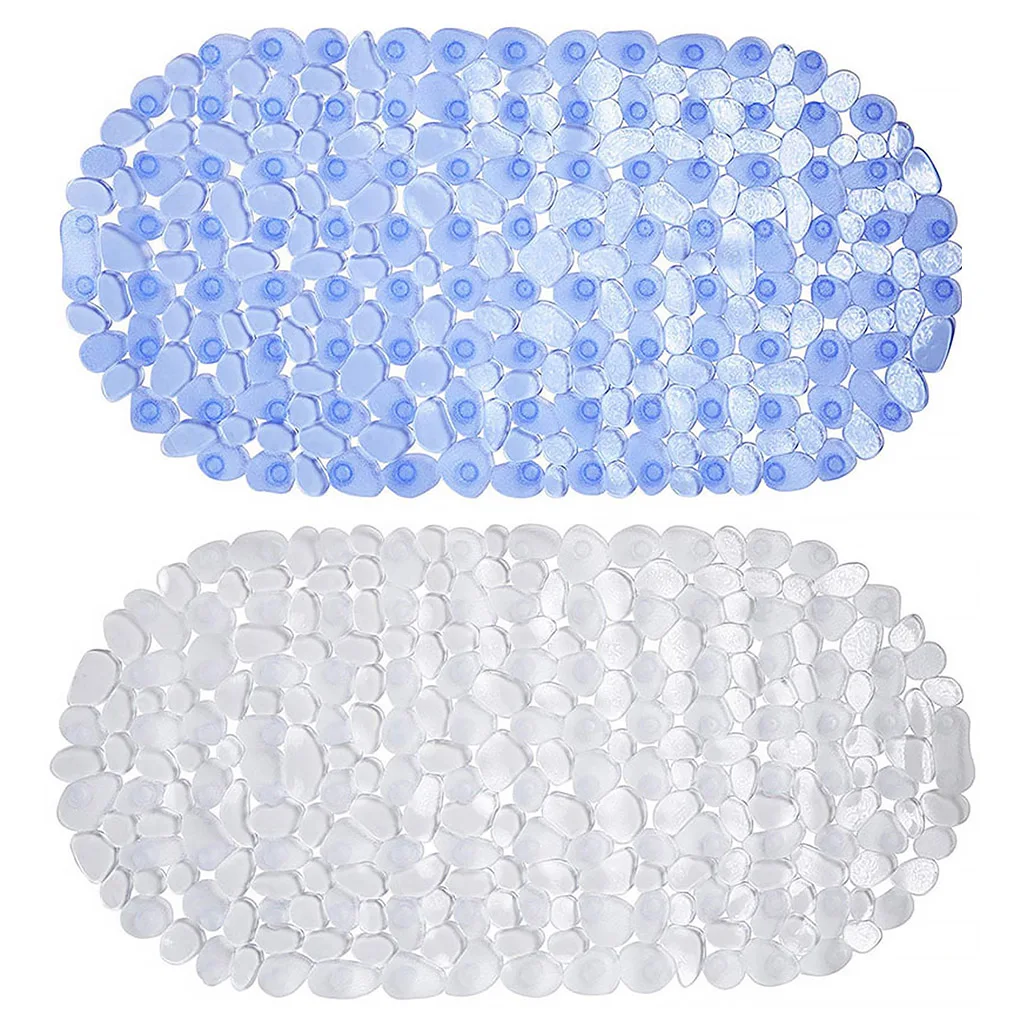 浴室防滑地垫PVC加厚卵石防滑淋浴浴脚垫透明防滑吸杯垫详情1