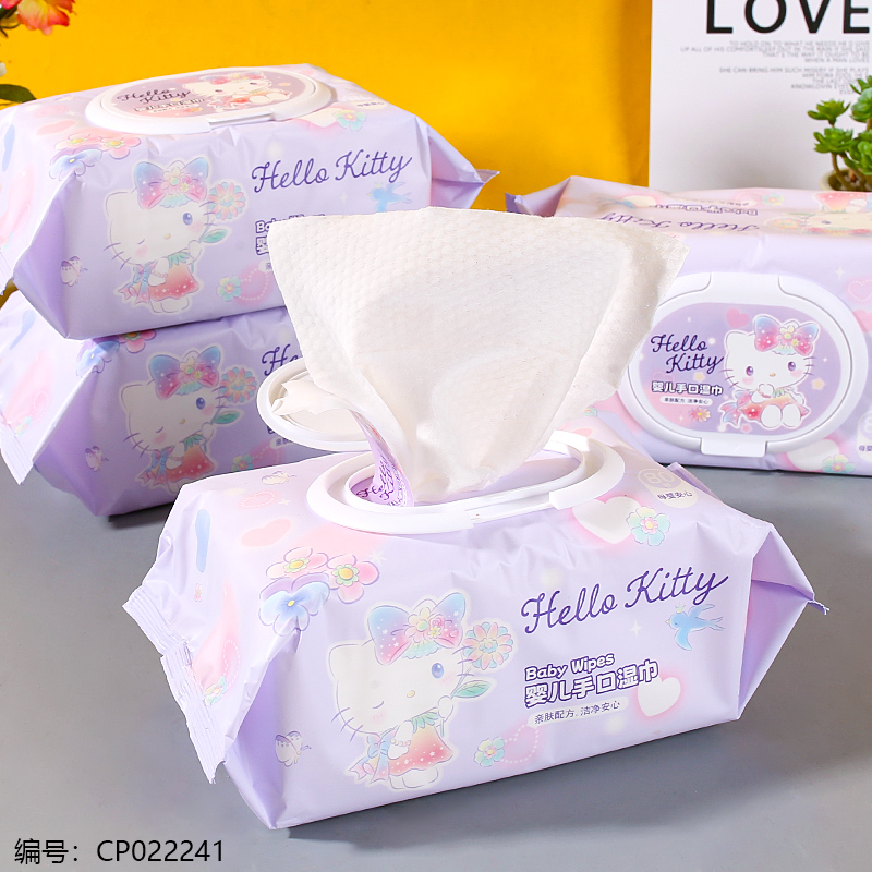 SJ-161紫色KT婴儿手口湿巾详情2
