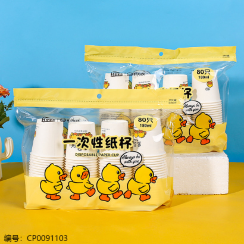 5466小黄鸭一次性纸杯详情1
