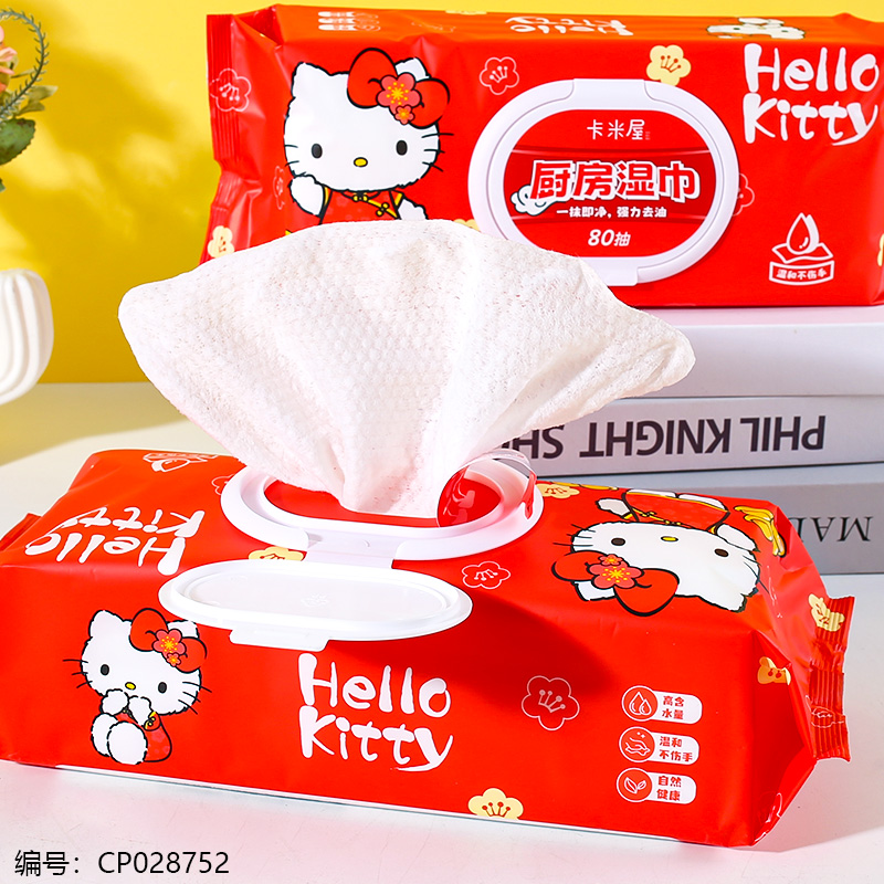 904凯蒂猫厨房湿巾80抽详情2
