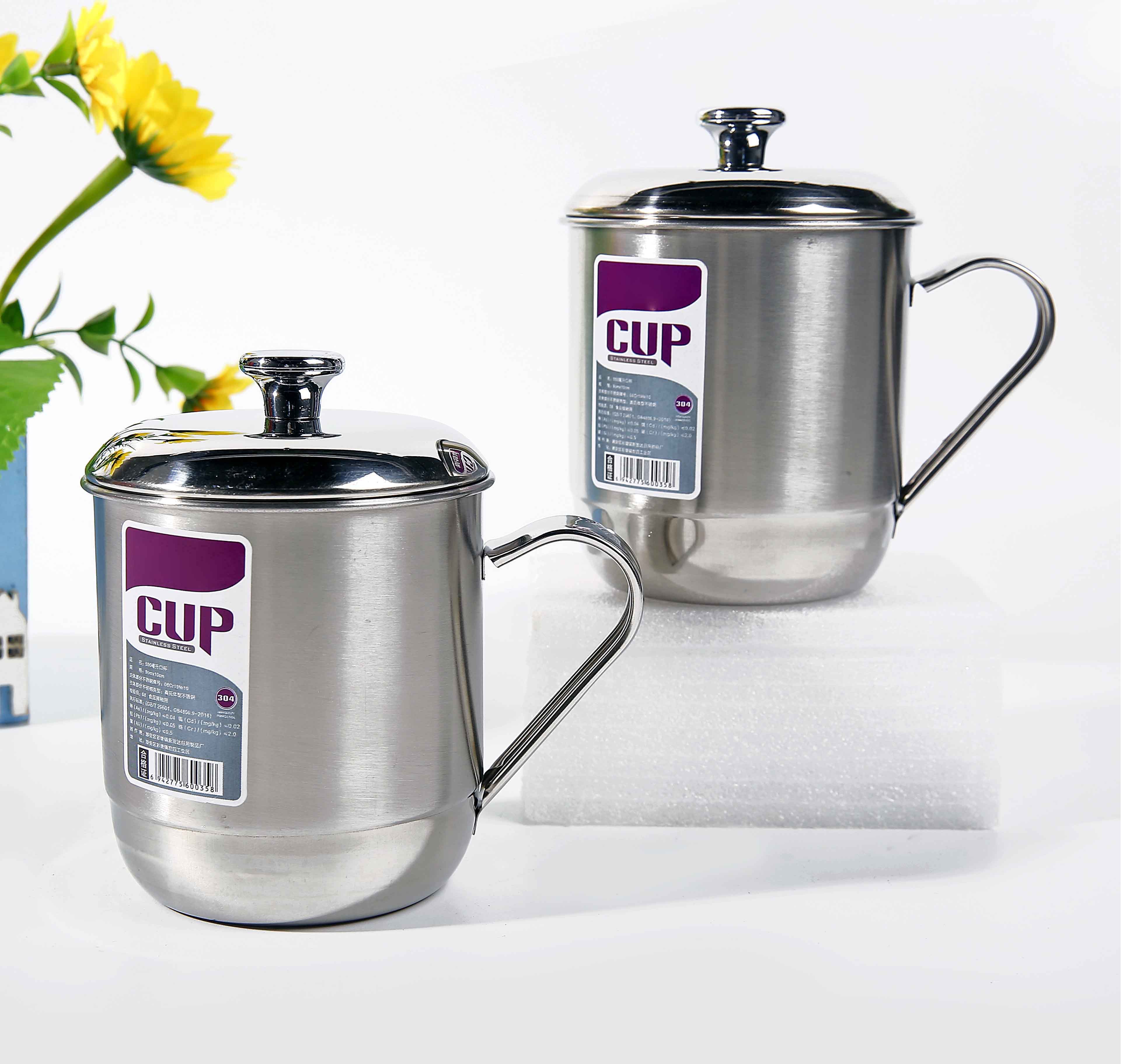 500ml不锈钢9*10带盖口杯/6详情1