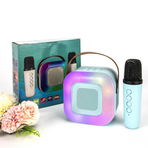 K12PRO麦克风无线蓝牙音箱音响点歌一体机家庭KTV套装儿童蓝牙 颜色随机发货 单音箱+单话筒