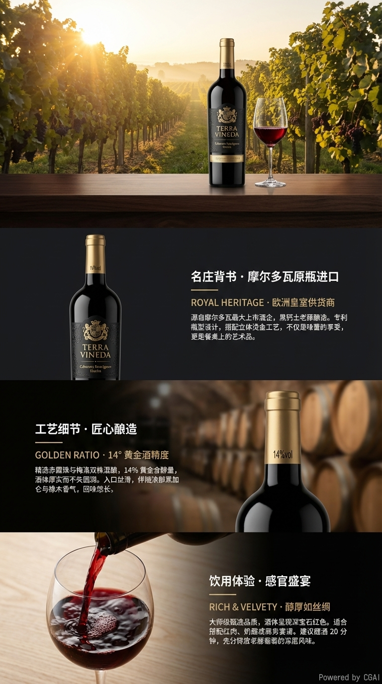 葡萄酒瓶饮料玻璃瓶装1L 保鲜防漏便携装详情2