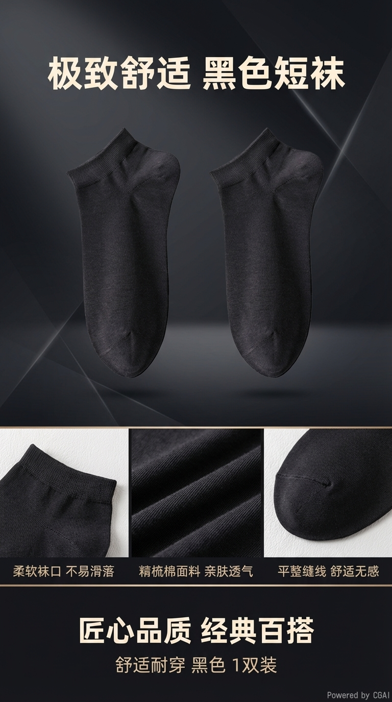 Negro otros calcetines comodidad diaria transpirable engrosamiento antideslizante calcetines pic 1