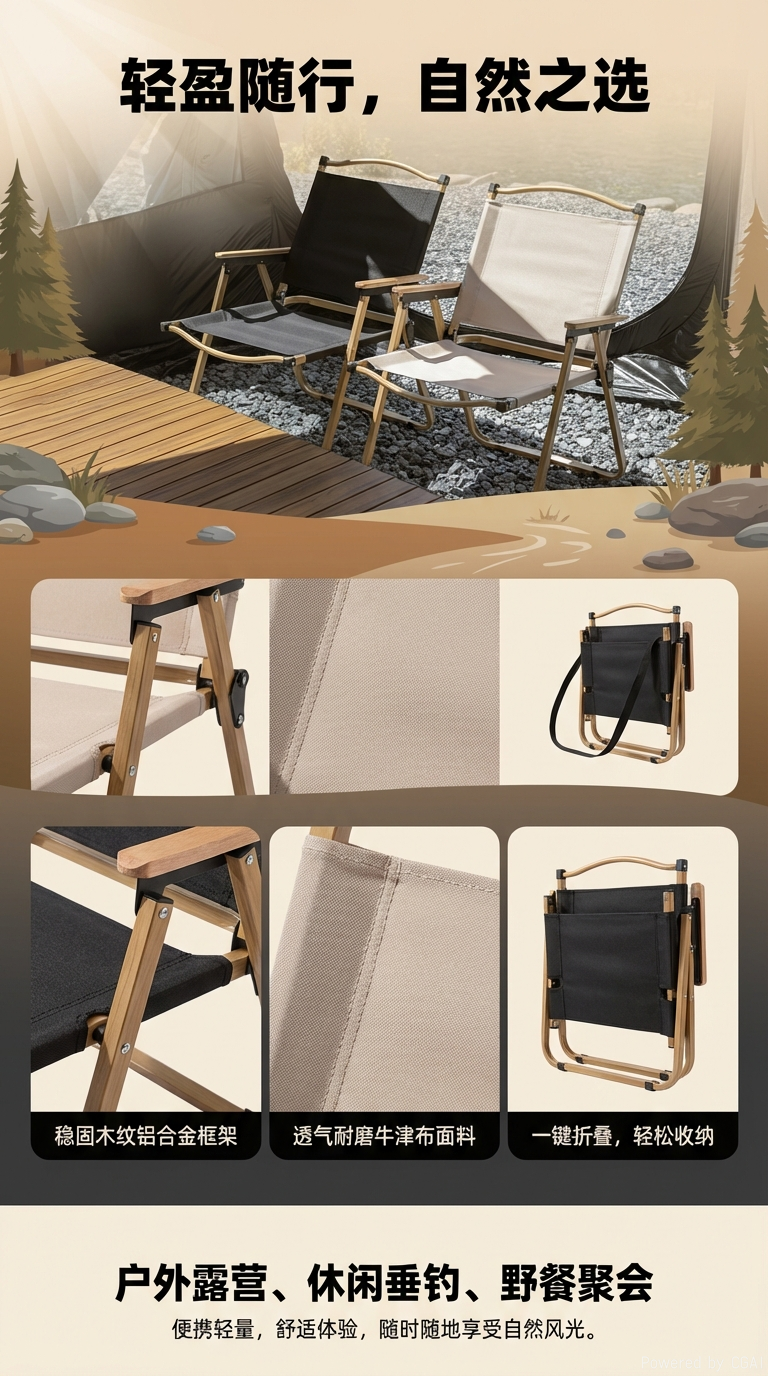 Kemite chair, camping chair, outdoor folding chair, portable picnic chair, stall egg roll table, fishing chair, moon chair, outdoor products, beach chair, folding chair, outdoor folding chair pic 1
