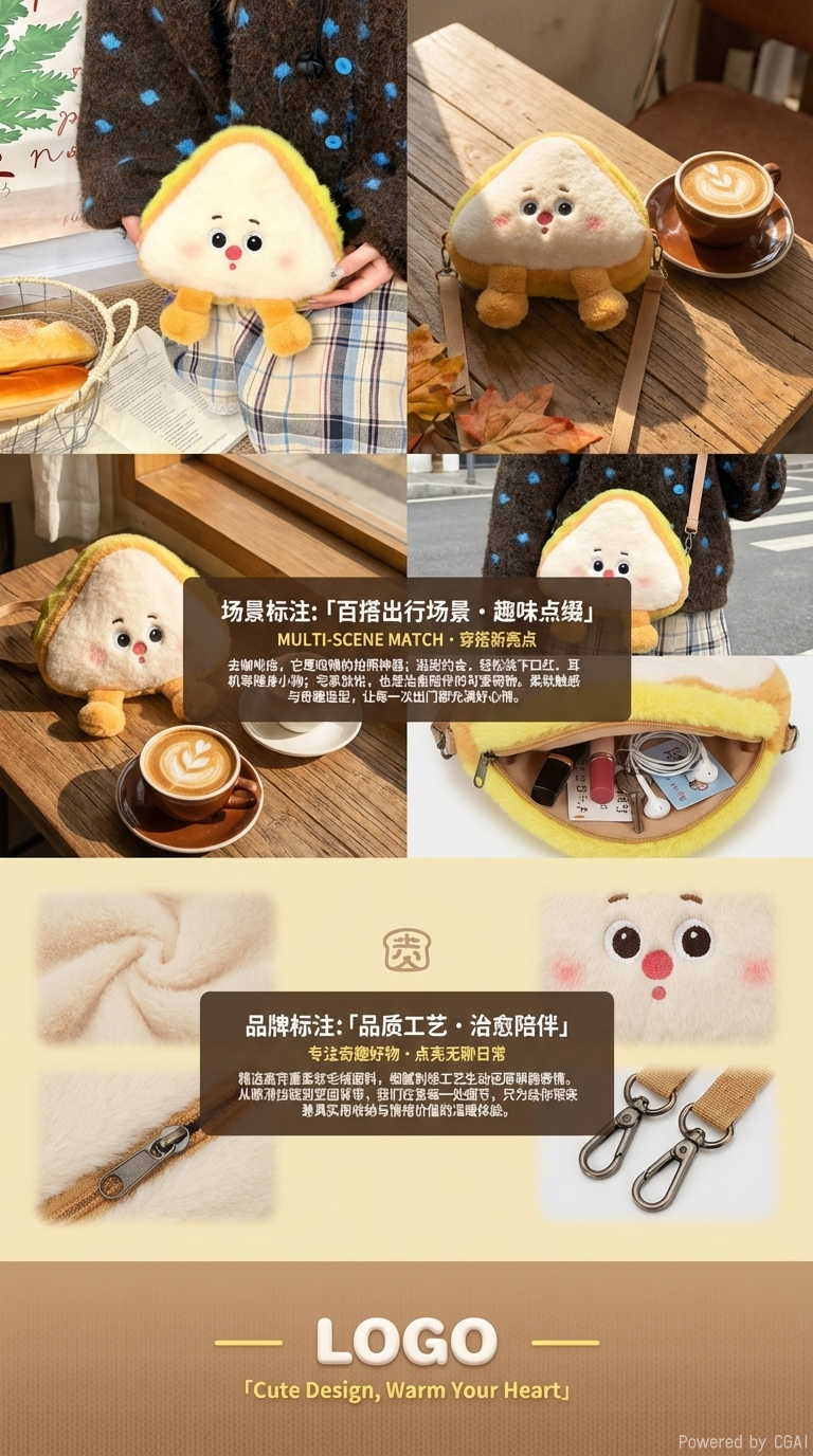 Ai-accompanied plush pendants, trendy toys, cute decorative pendants, trendy toys, plush pendants, trendy toys pic 3