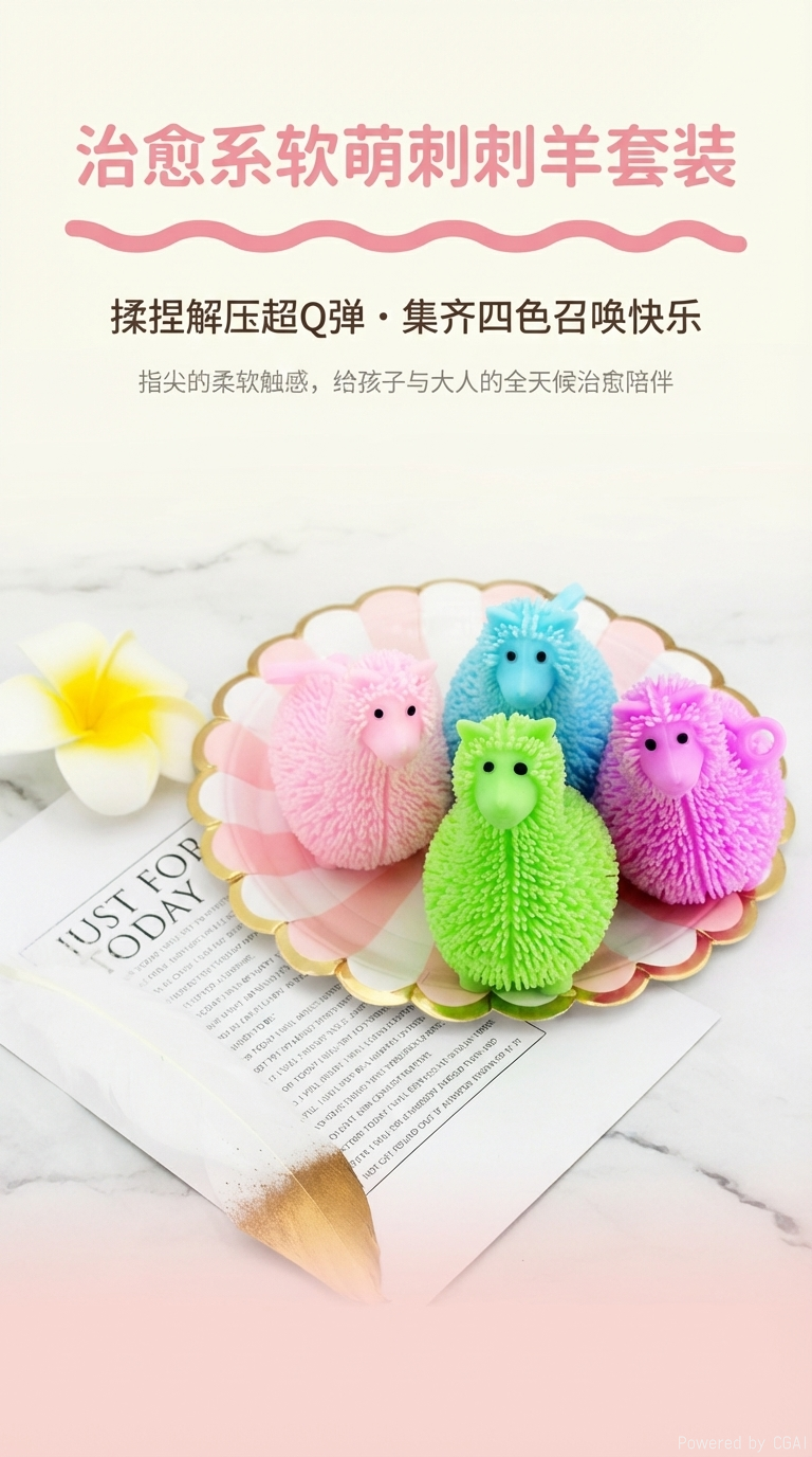 Little Alpaca, a best-selling toy for squeezing kids, is sold directly from the factory pic 1