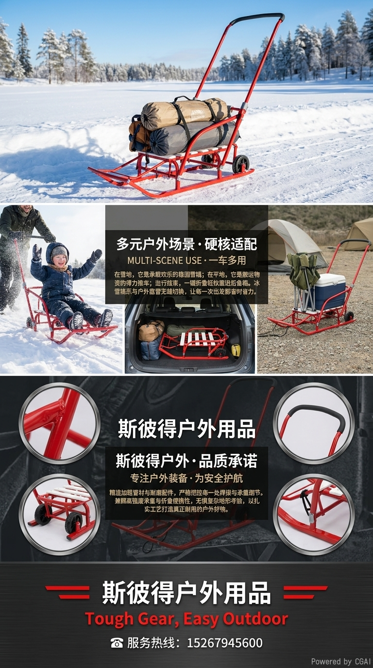 雪橇 滑雪圈 滑雪板  雪地用品  雪圈141341552详情9