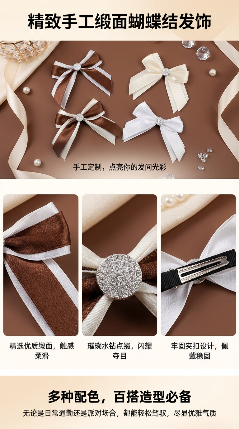 Top-quality retro bow tie accessories. Bow ties are fashionable and elegant, suitable for both men and women pic 1