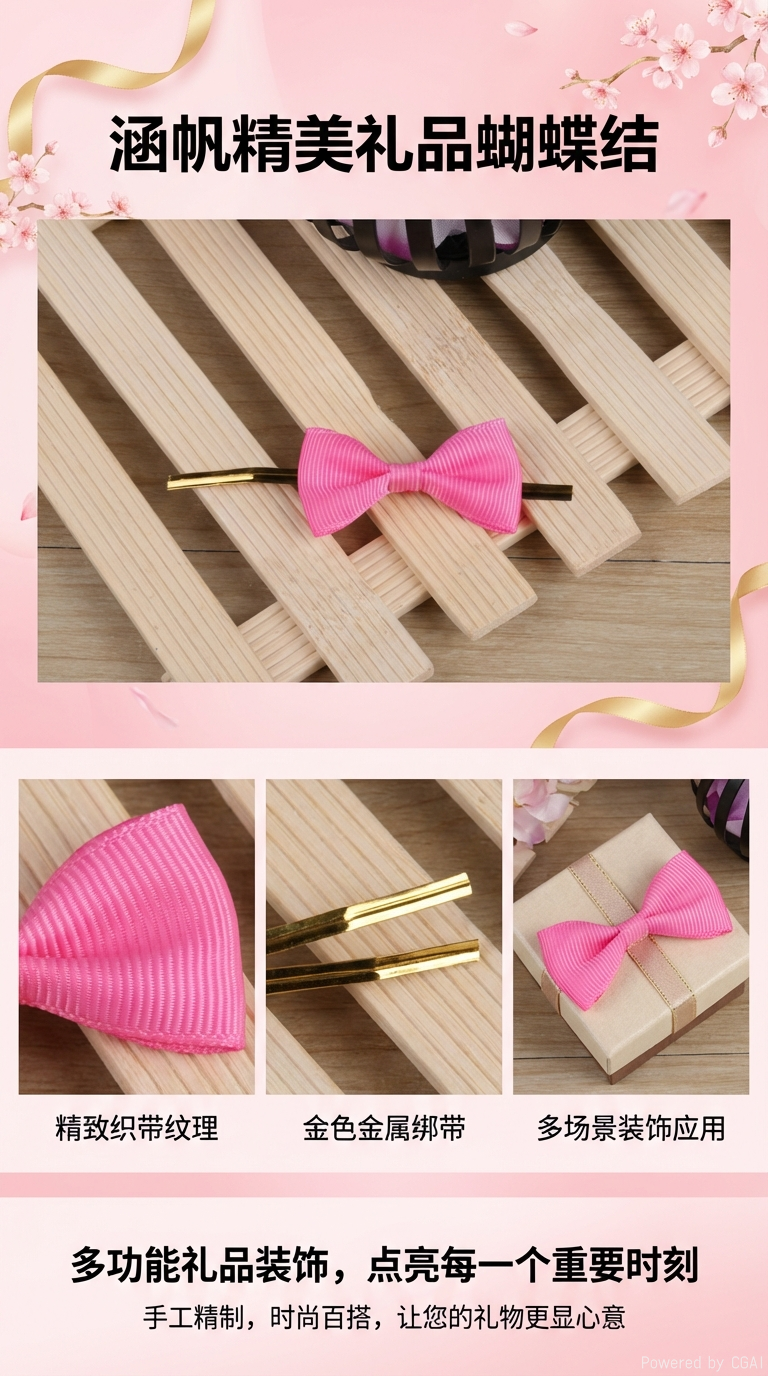 Pink bow hair clips, rhinestone hair clips, headwear, scratch-off hair clips, acetate material, fashionable and versatile for women pic 1