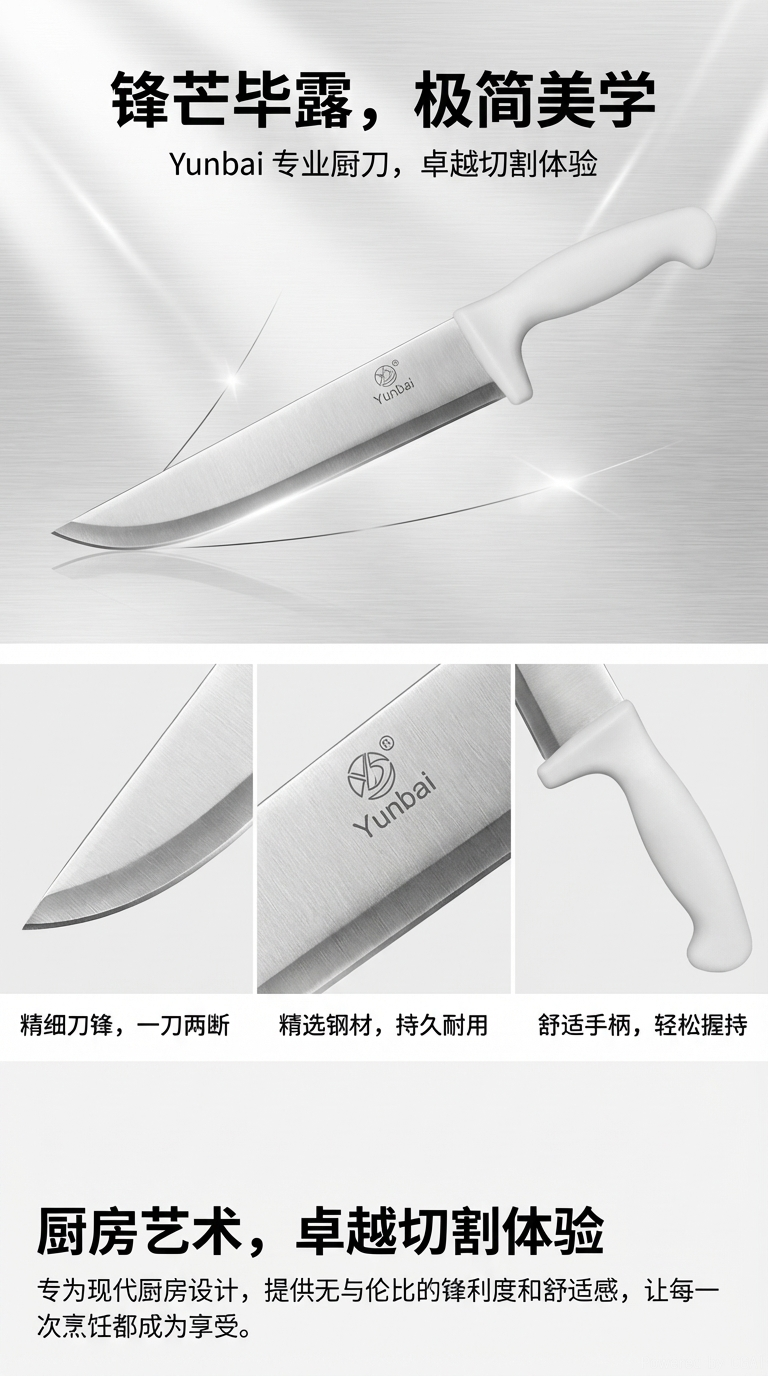 日本尾單304不锈钢厨用刀水果刀厨房刀木柄防锈耐用切割利器详情1