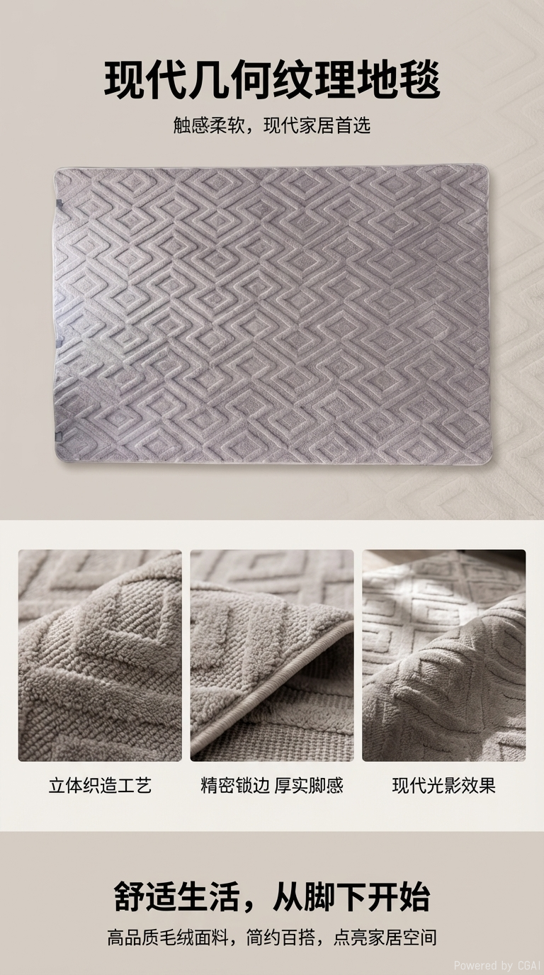 席梦思灰色菱形图案椰棕床垫褥子防潮透气软垫详情1