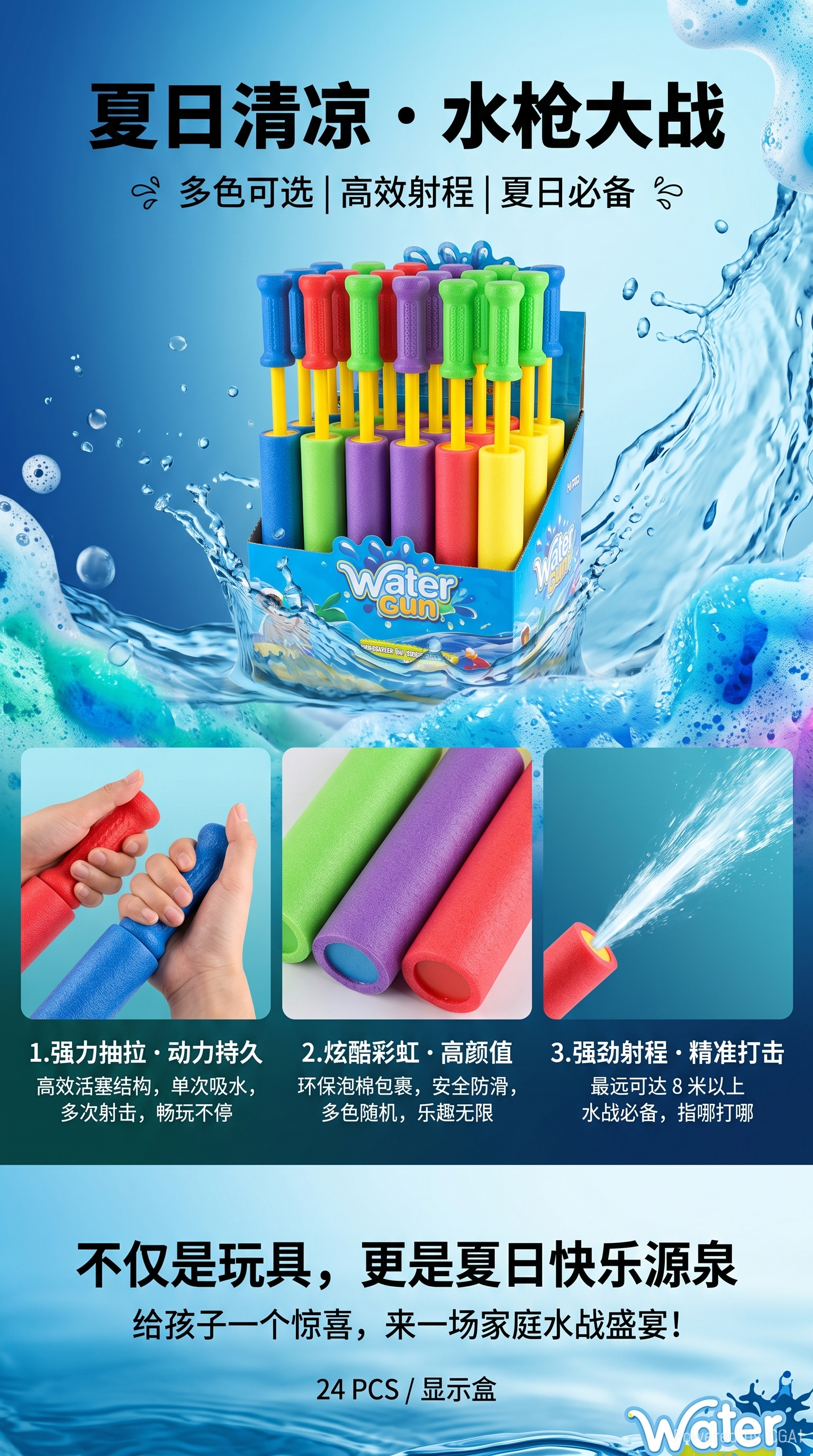 百通旋转彩色蜡笔儿童绘画套装12色含泡泡印章笔详情1