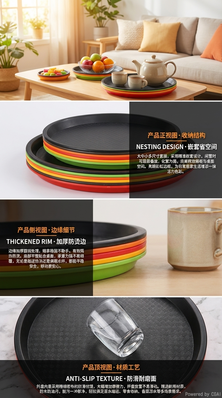其他托盘 保鲜盒食品级硅胶托盘可微波加热耐高温家用厨房用品详情2