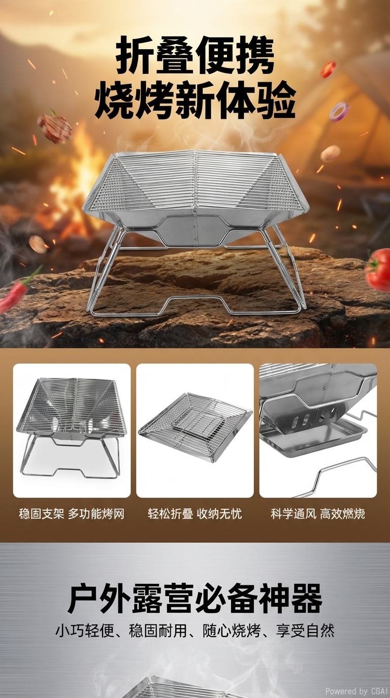 烧烤架烤鱼夹烧烤网烤网烧烤架烤网详情1