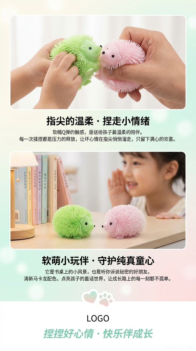 Little Hedgehog, a best-selling toy for squeezing kids, is sold directly from the factory pic 3